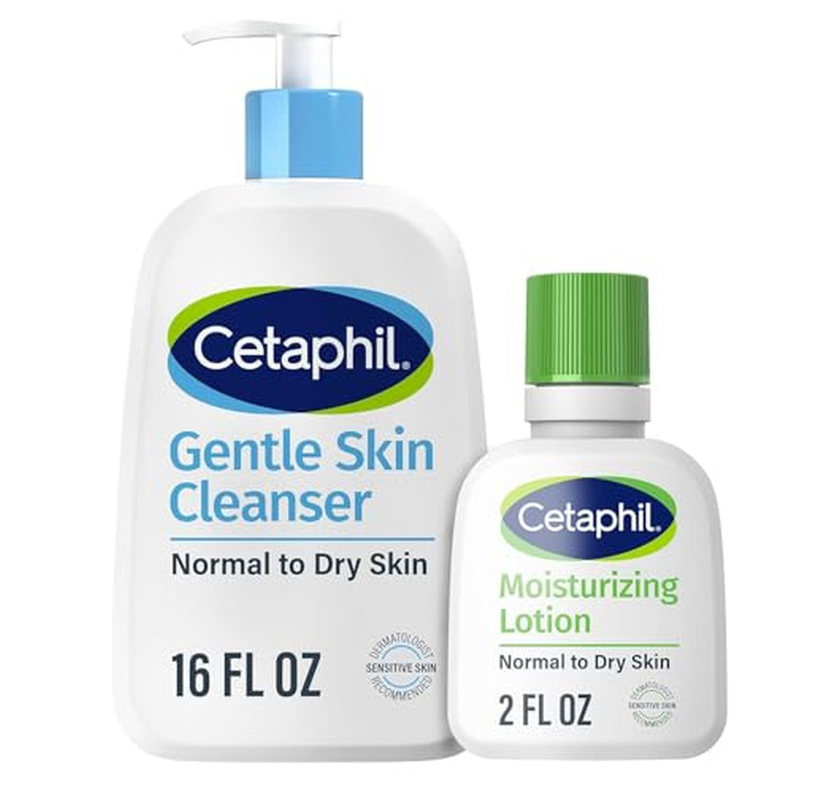 Cetaphil Gentle Hydrating Face Cleanser 16oz + Lotion