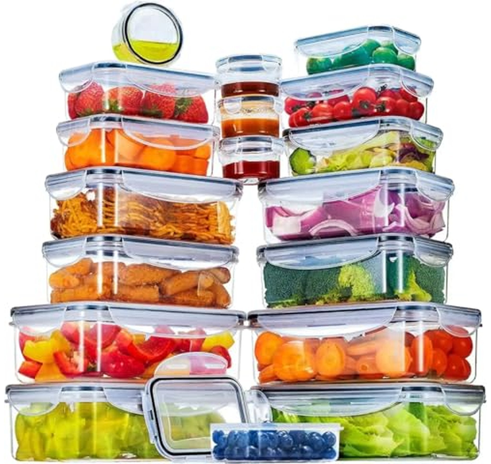 24 Pack Airtight Food Storage Containers with Lids
