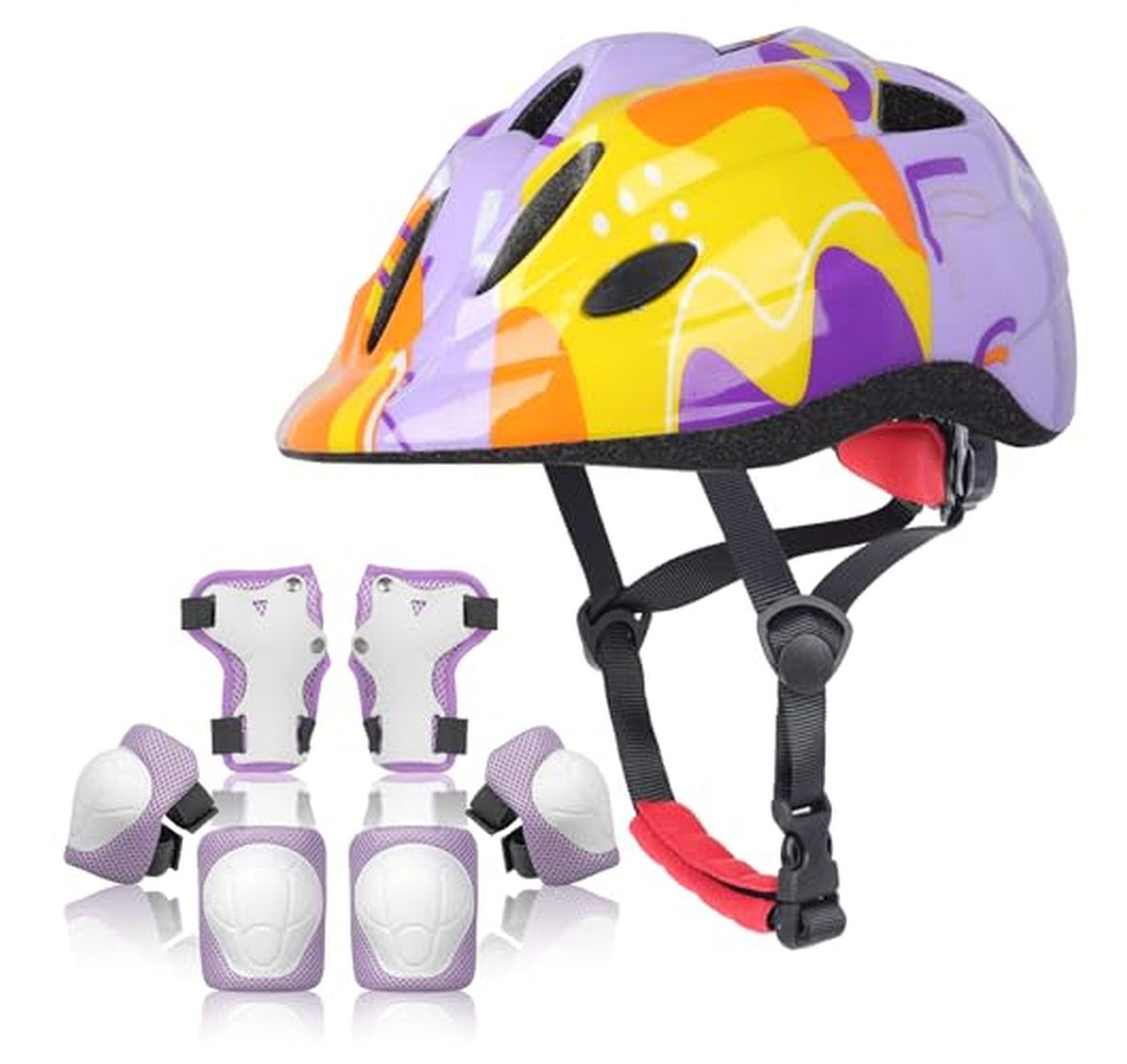 Kids Bike Helmet Set for Toddlers and Children