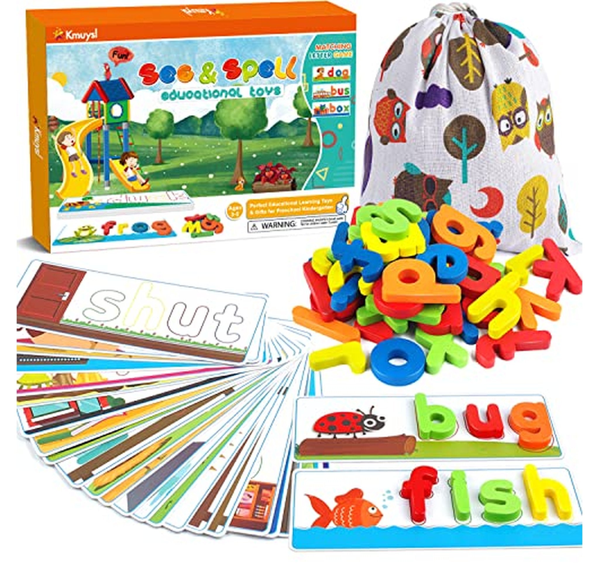 CVC Word Builder Alphabet Spelling Learning Toy