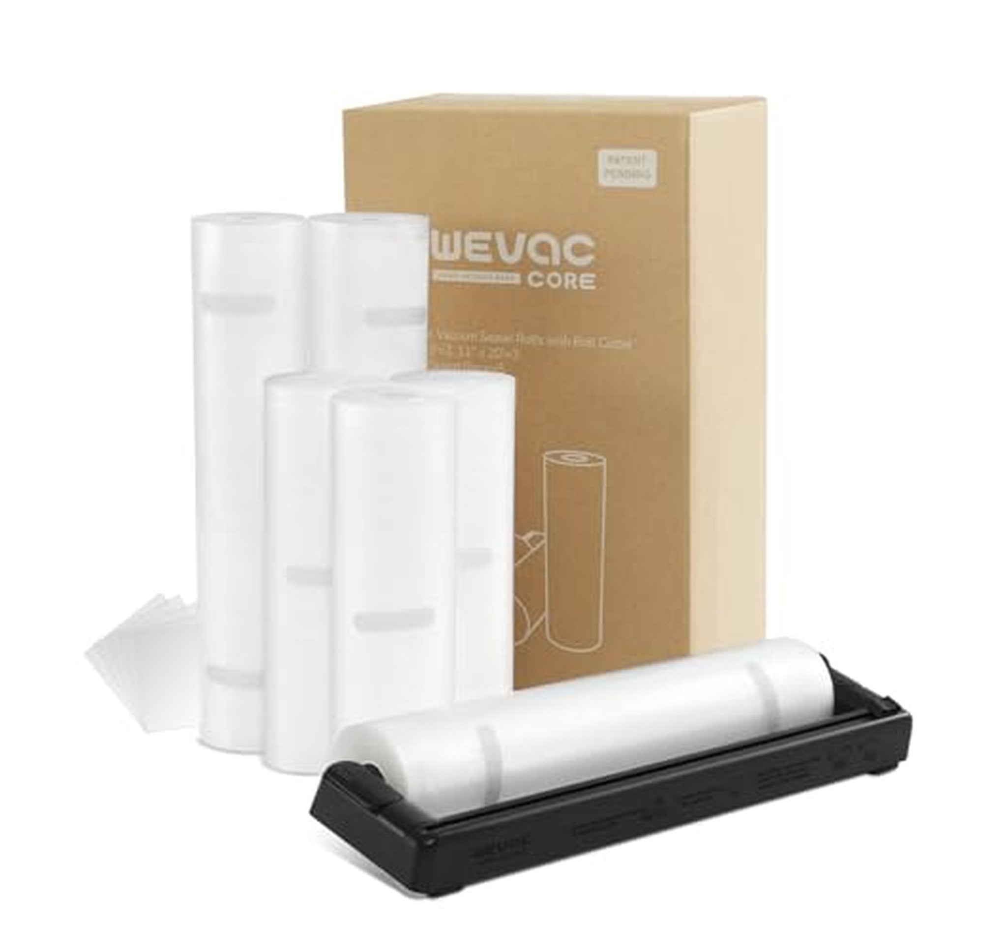 6 Pack Vacuum Sealer Bag Rolls with Dispenser
