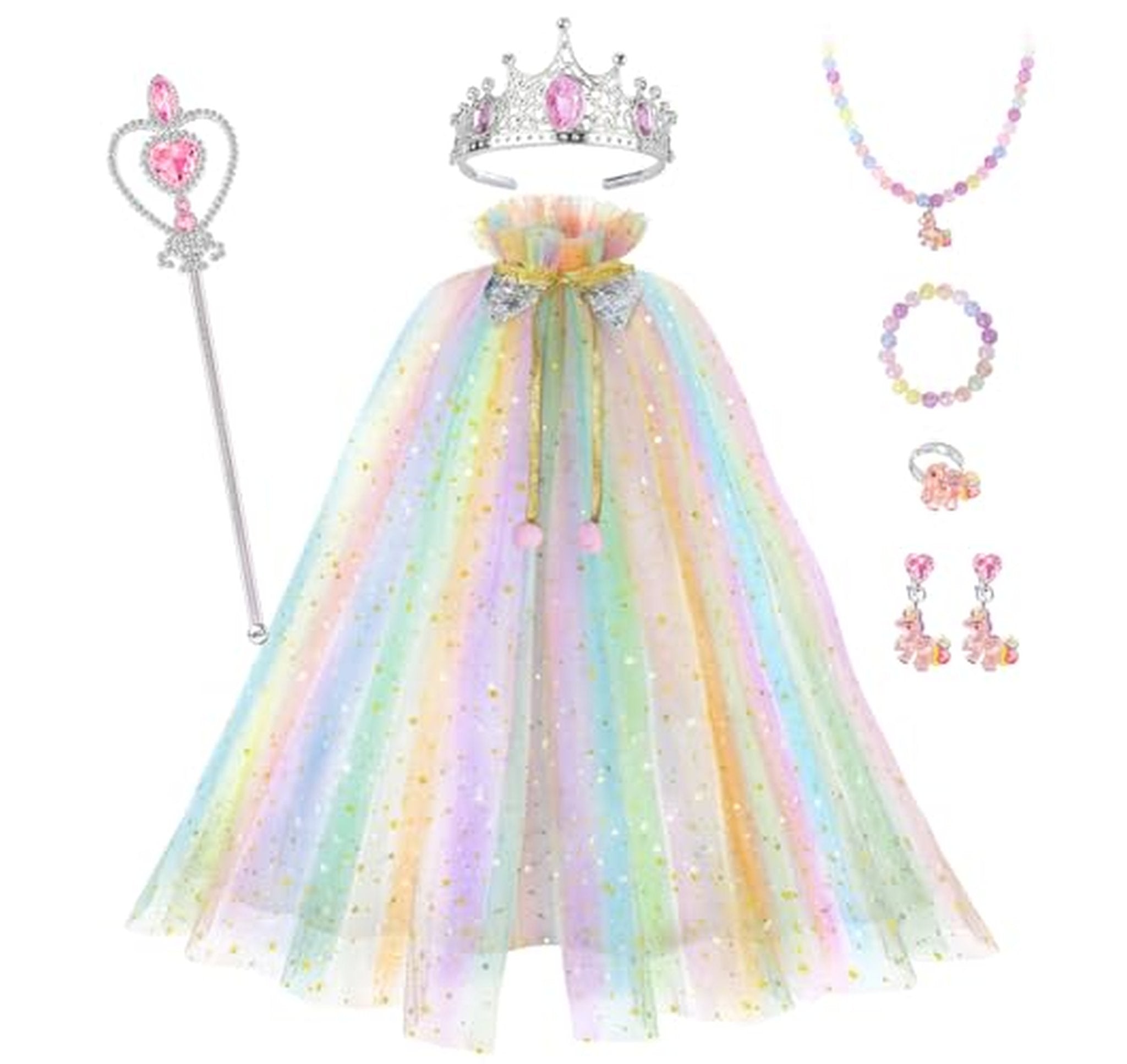 Princess Dress Up Costume Set with Accessories