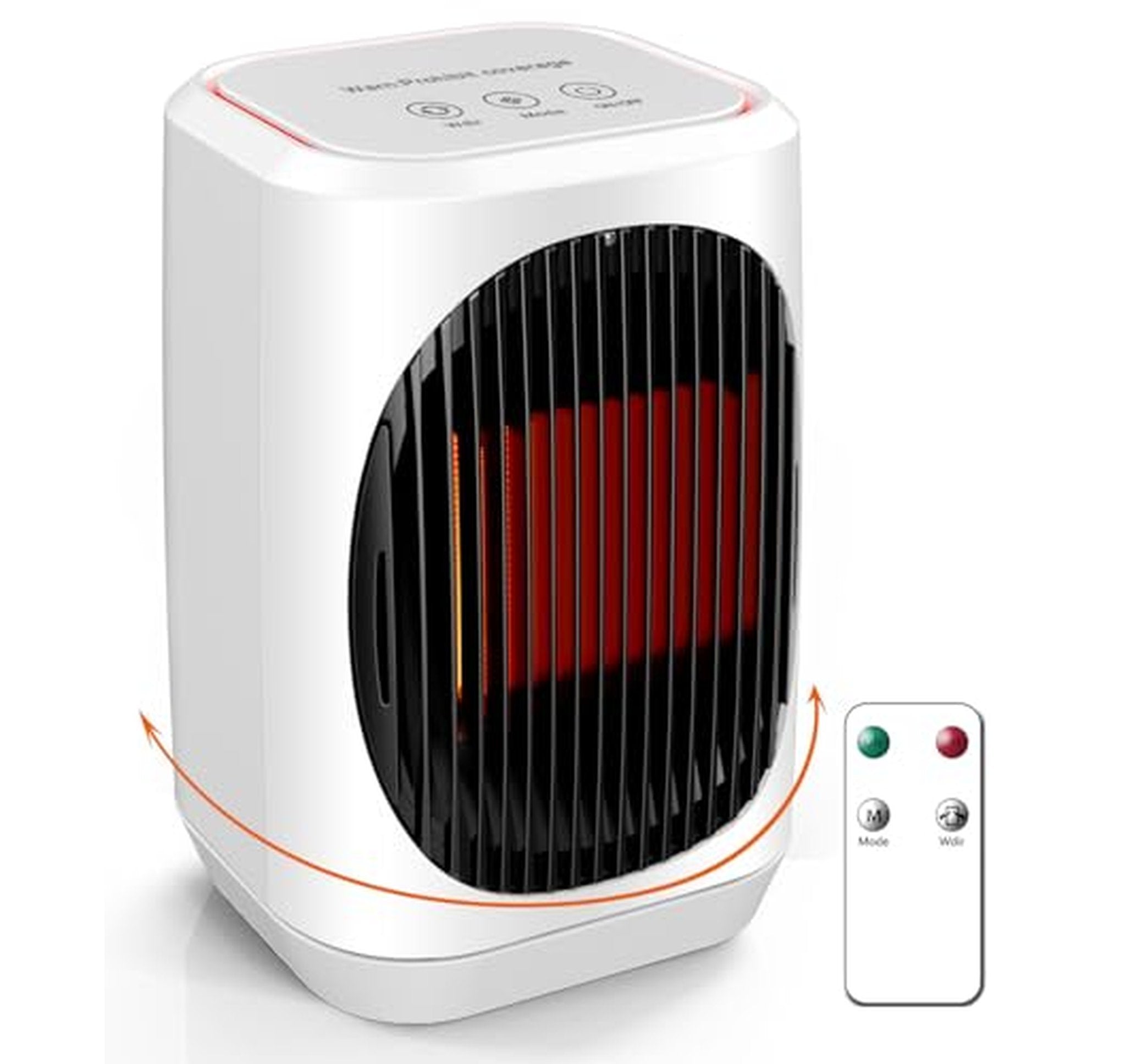 1500W Oscillating Electric Space Heater with Remote