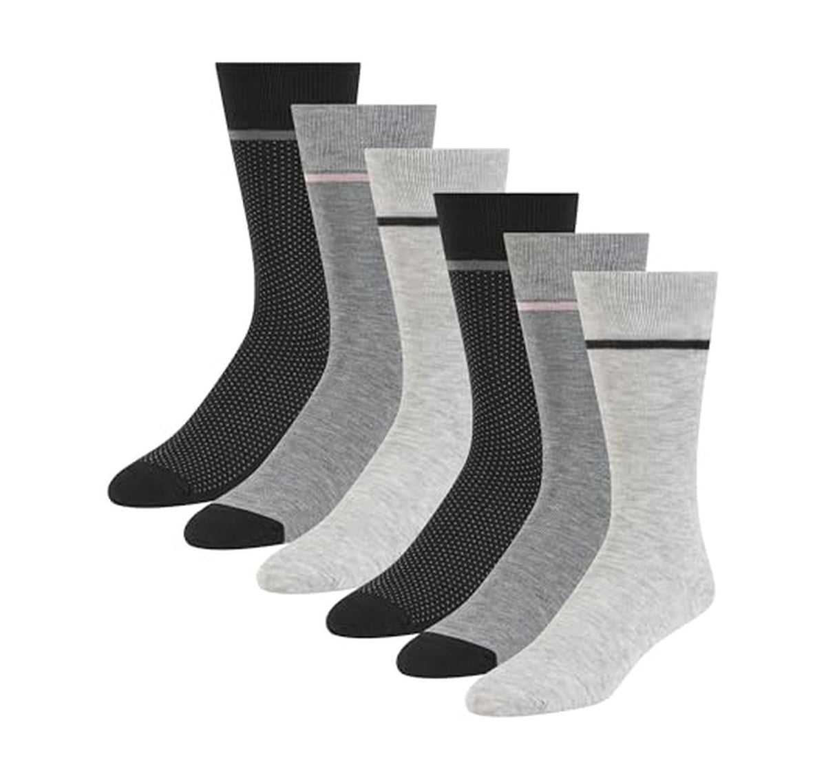 6 Pack Ted Baker Men's Crew Dress Socks