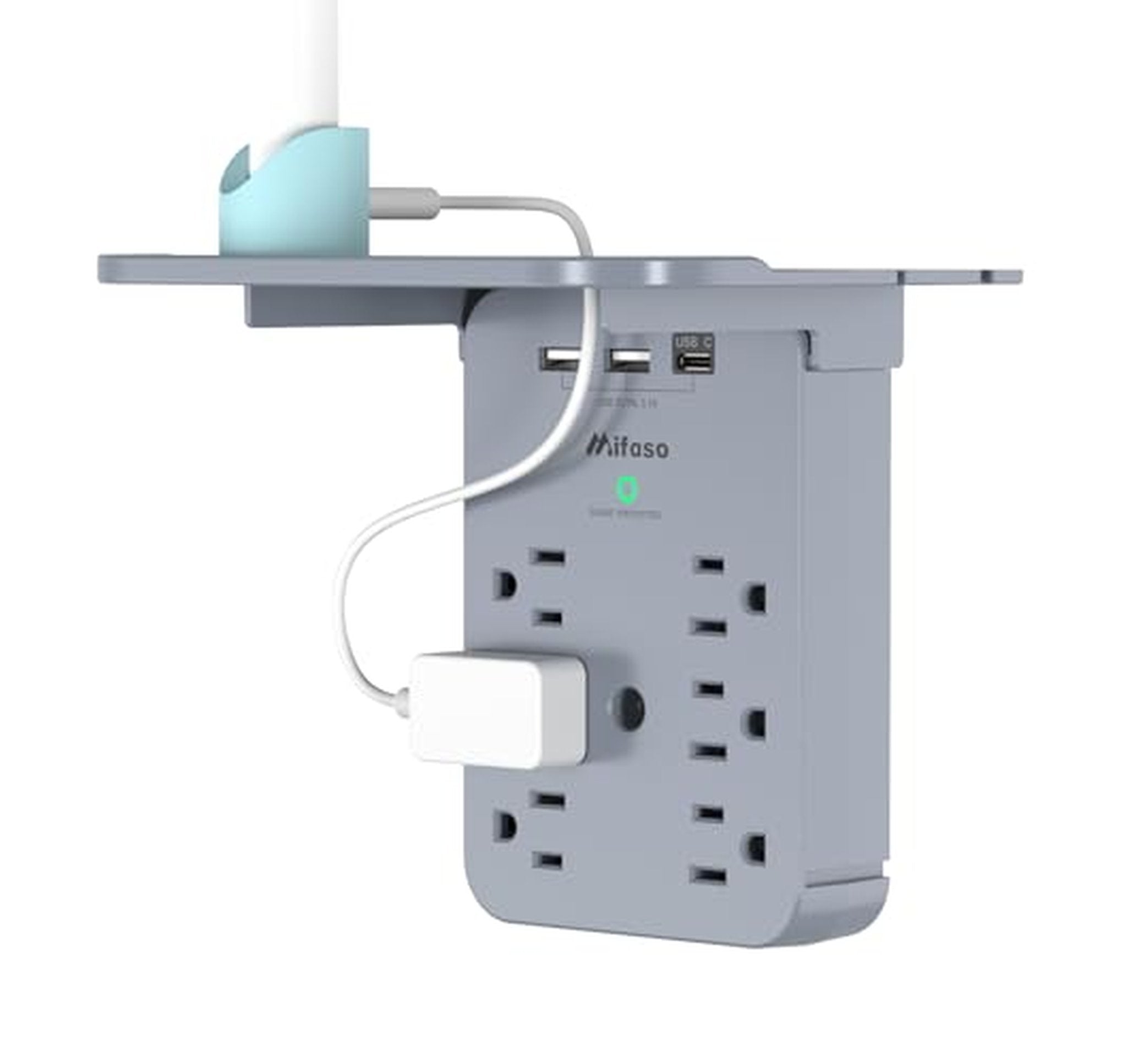 20W USB-C Surge Protector Wall Outlet Extender