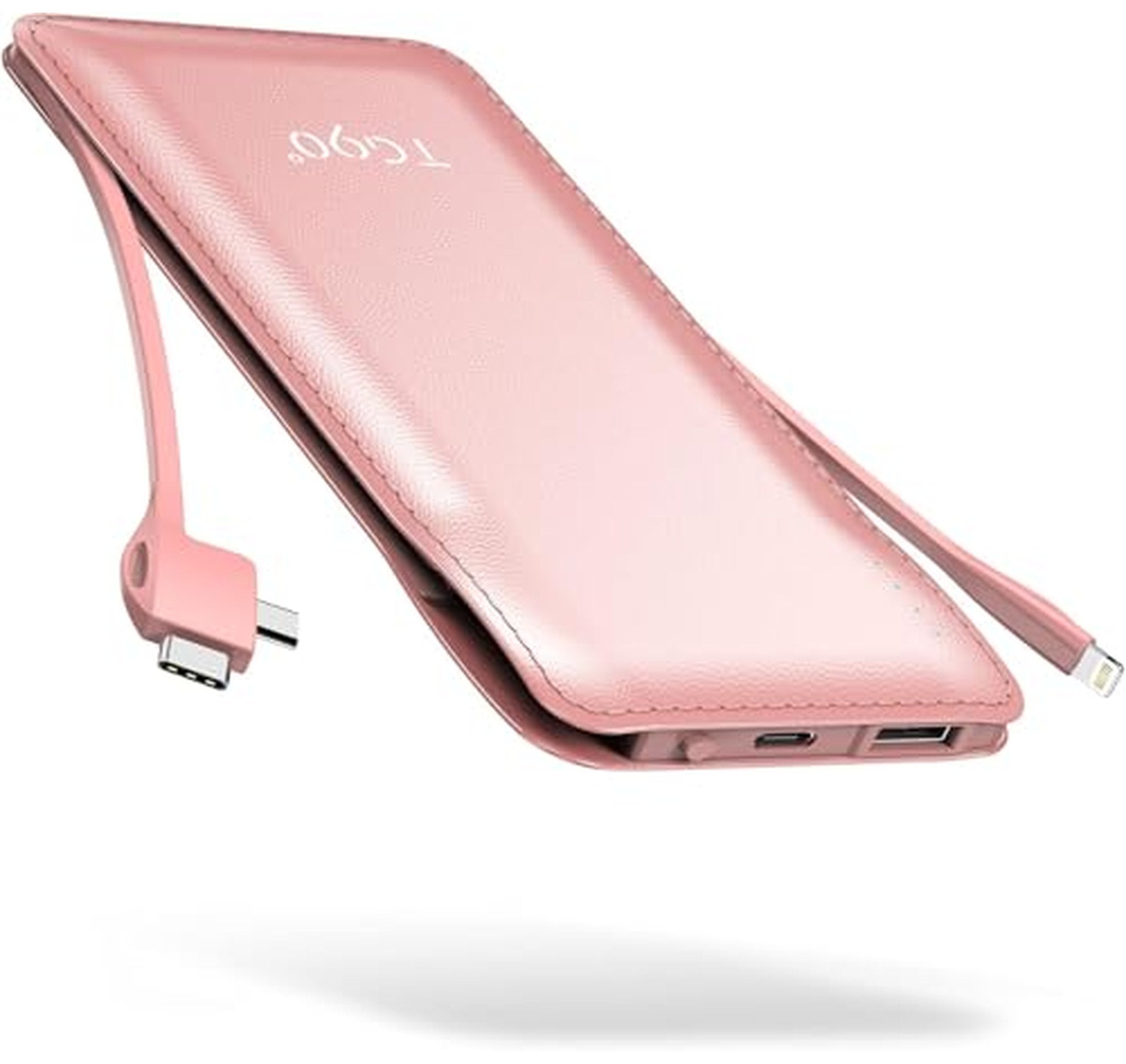 10000mAh Portable Charger Power Bank with Built-in Cables