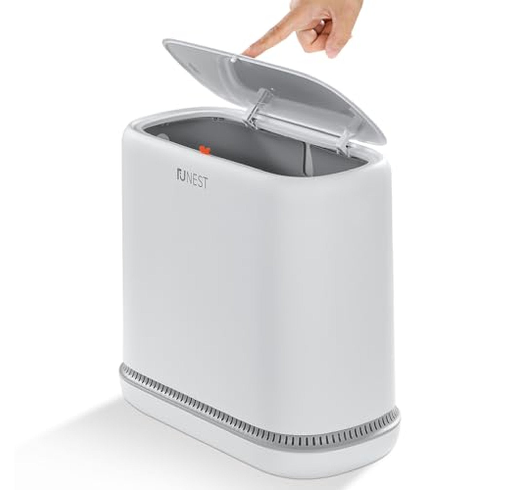 3.3 Gallon Slim Bathroom Trash Can with Lid
