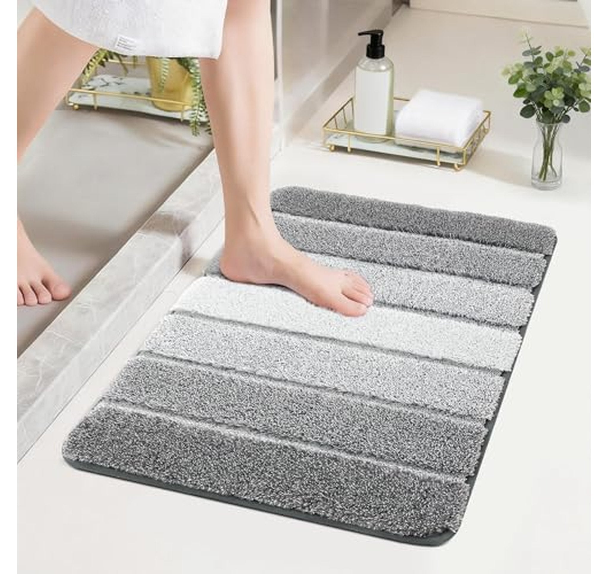 Ultra Soft Absorbent Non-Slip Bathroom Rug Mat