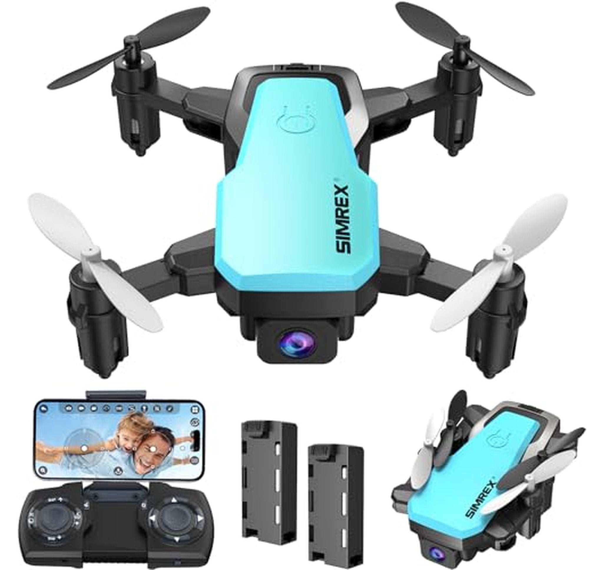 Mini Drone with 720P Camera and 2 Batteries