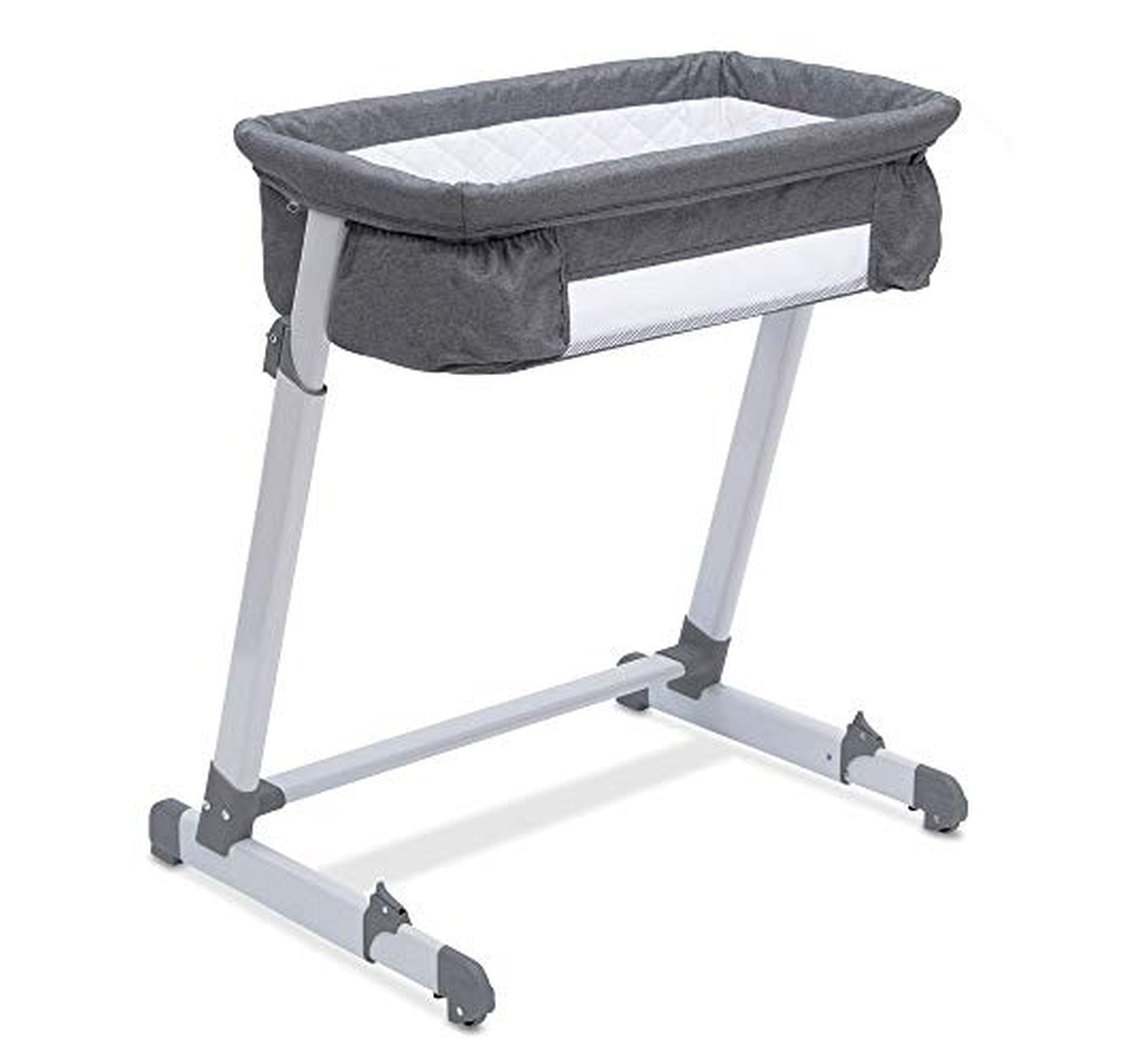 Delta Children Adjustable Bedside Bassinet with Wheels