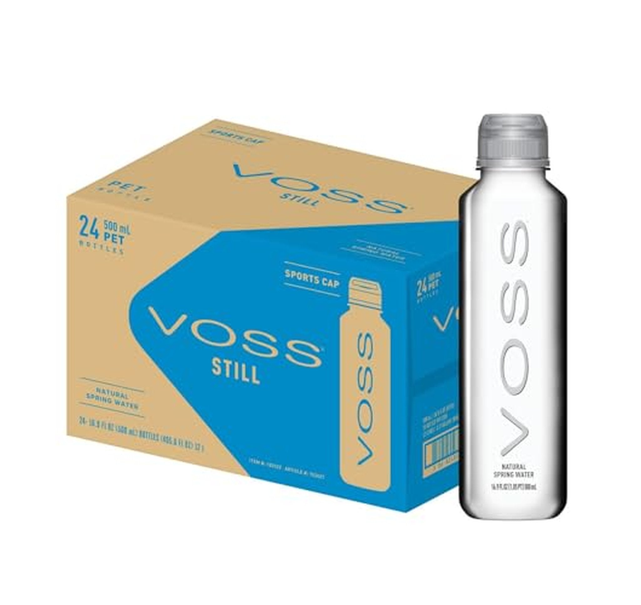 24 Pack VOSS Still Bottled Water 500ml