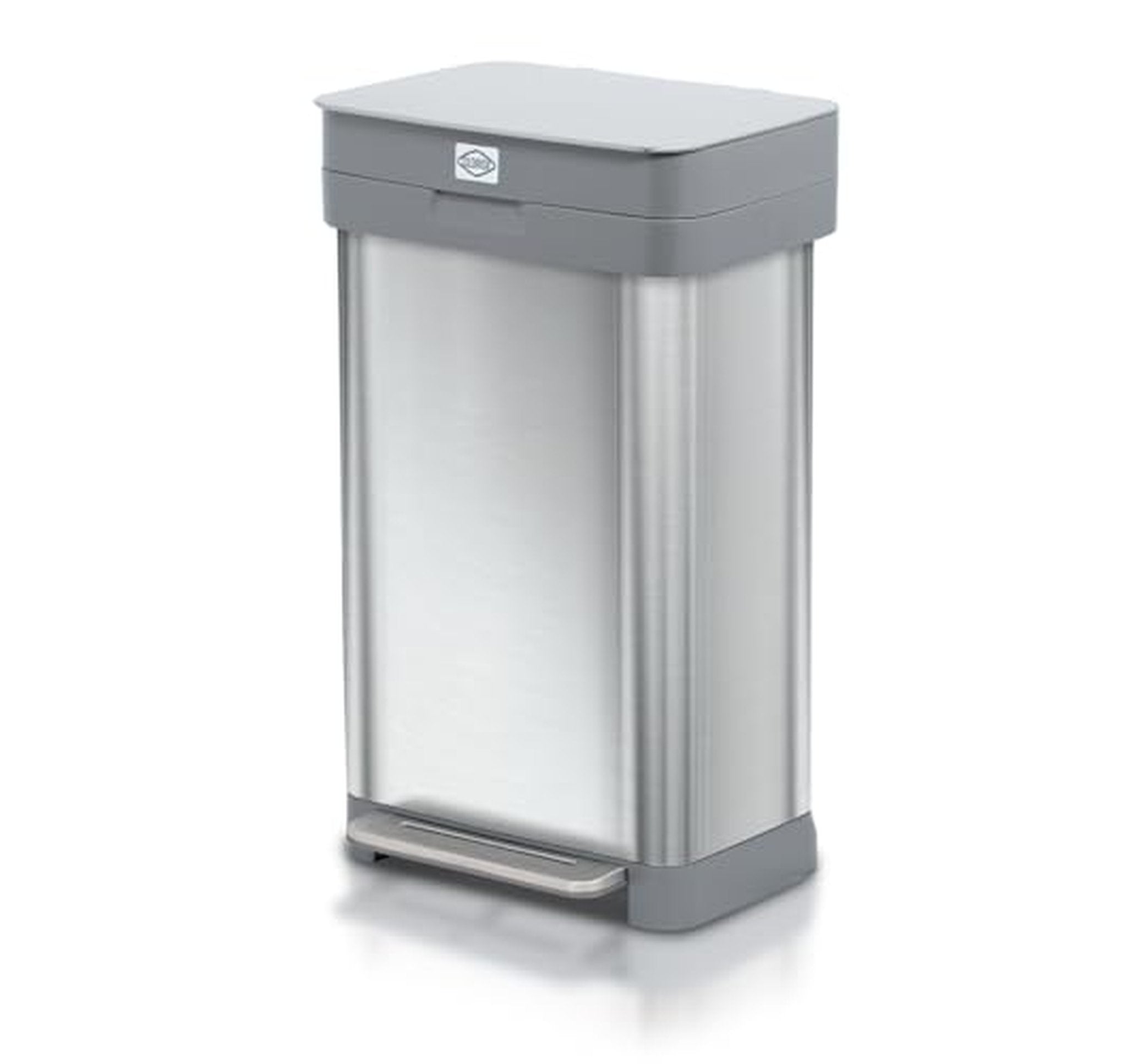 Clorox 13 Gallon Stainless Steel Kitchen Trash Can