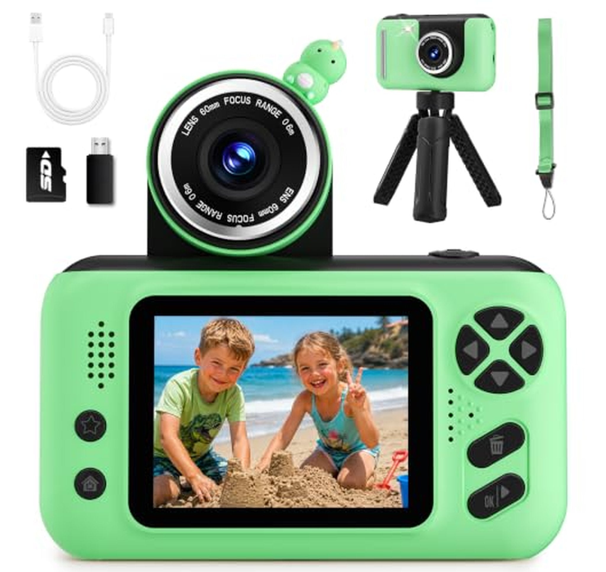 Kids Rechargeable Digital Camera for Ages 3–8