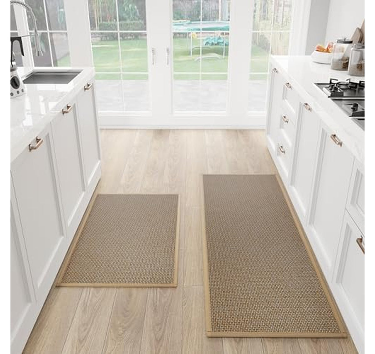2 Pack Cushioned Non Slip Kitchen Floor Mats