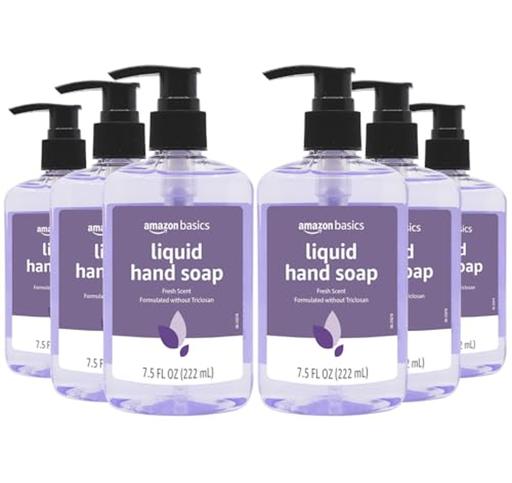 6 Pack Amazon Basics Liquid Hand Soap 7.5 Fl Oz