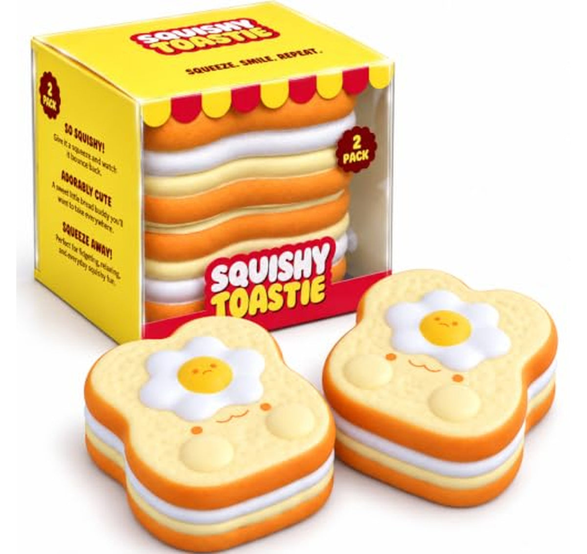 2 Pack Slow Rising Bread Squishy Toys