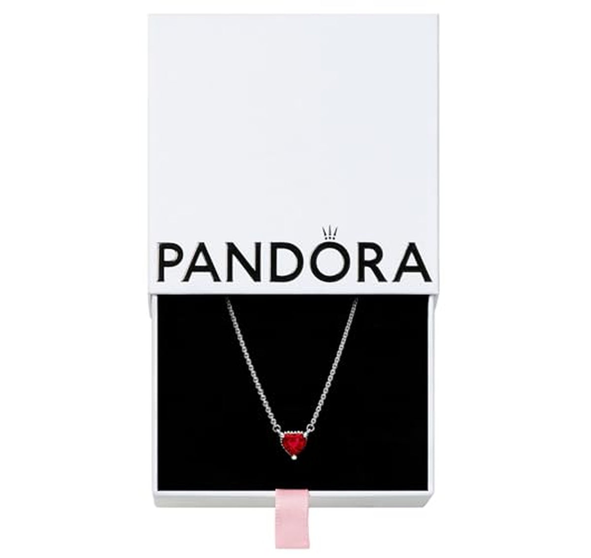 PANDORA Sparkling Heart Halo Pendant Necklace