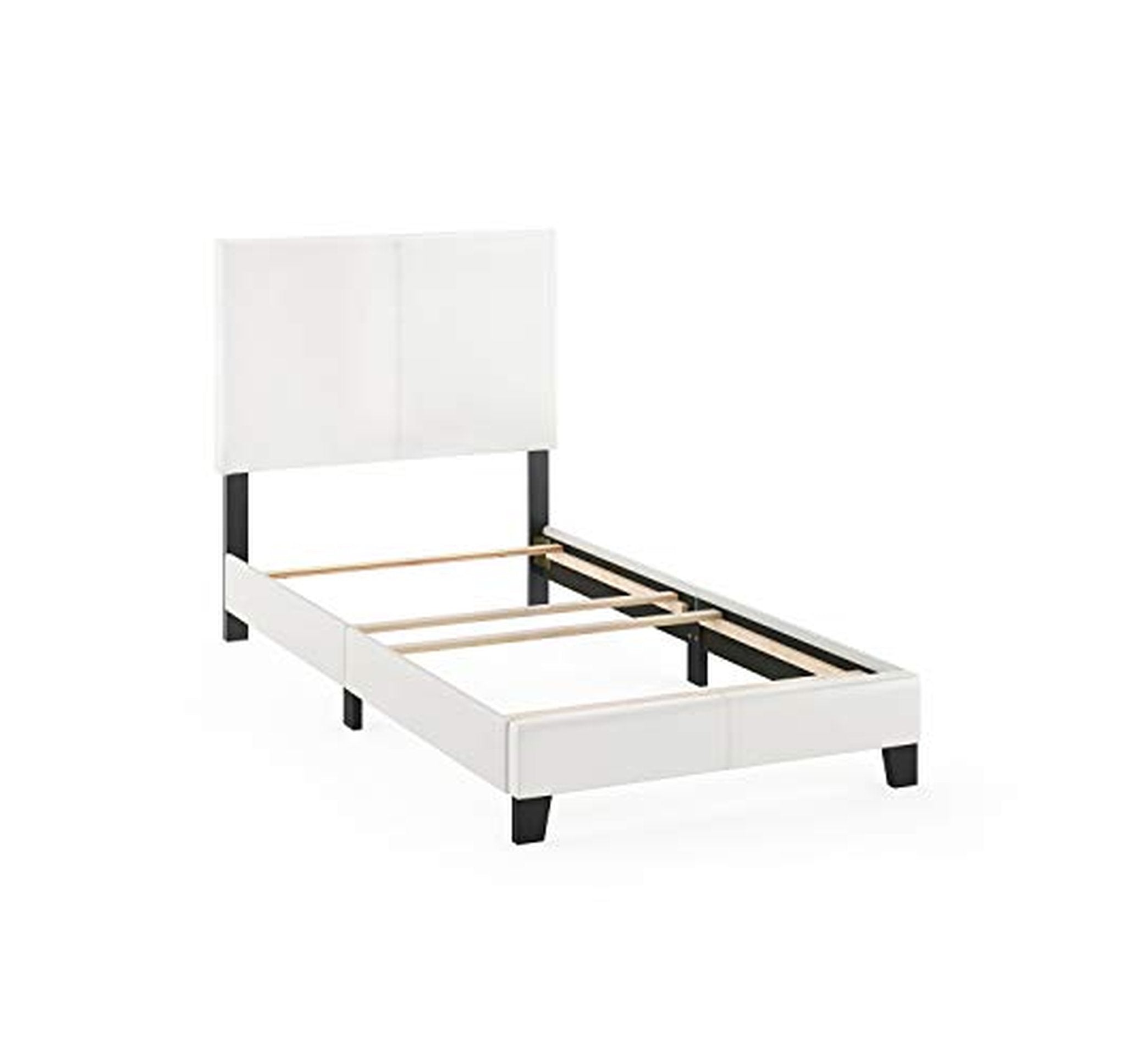 Furinno Pessac PU Leather Upholstered Twin Platform Bed
