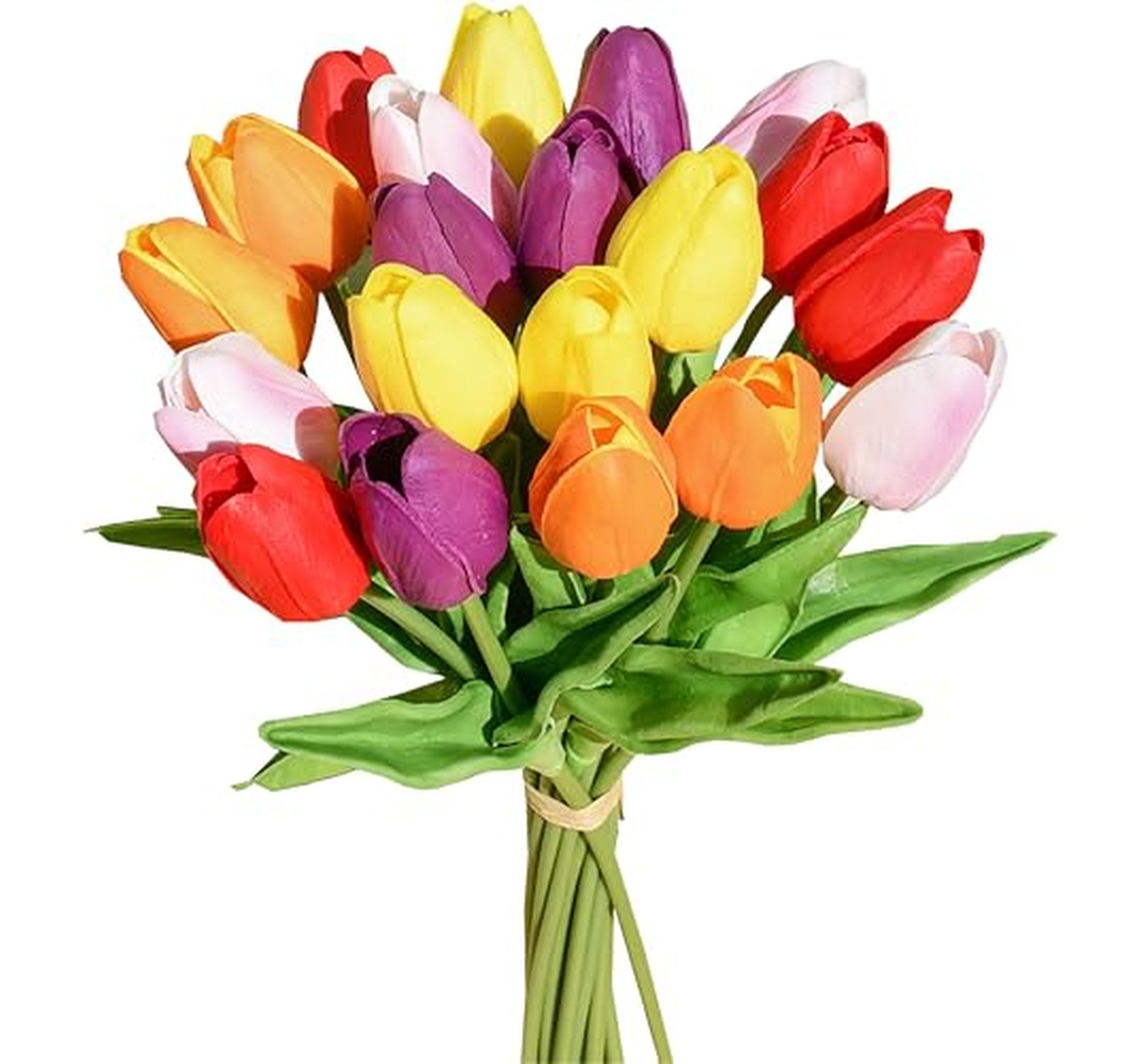20 Pack Lifelike Artificial Tulip Flower Stems