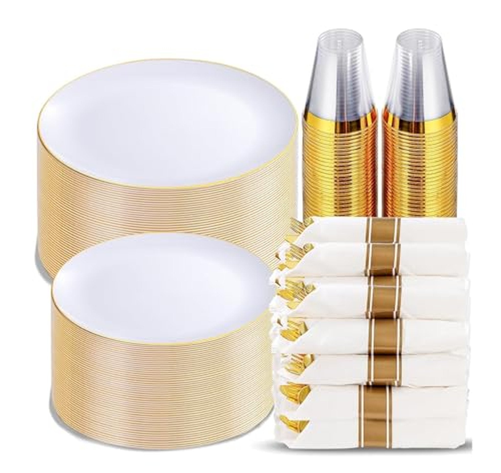 350 Count Disposable Plates and Cutlery Party Set