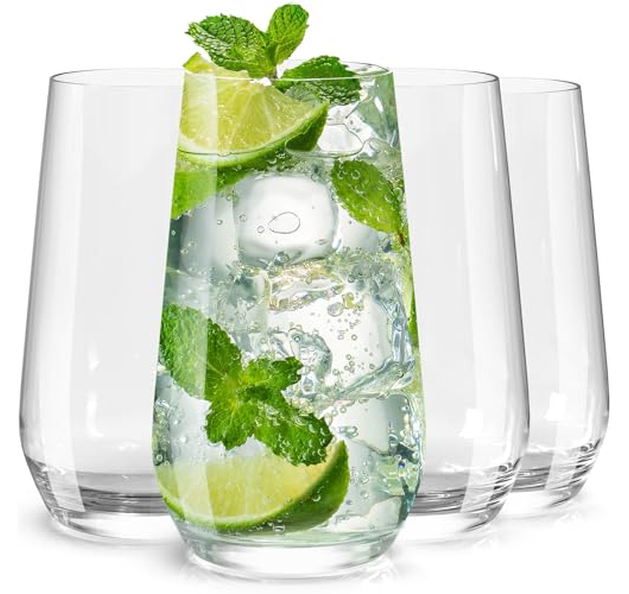 4 Pack 16.4 oz Glass Drinking Tumblers