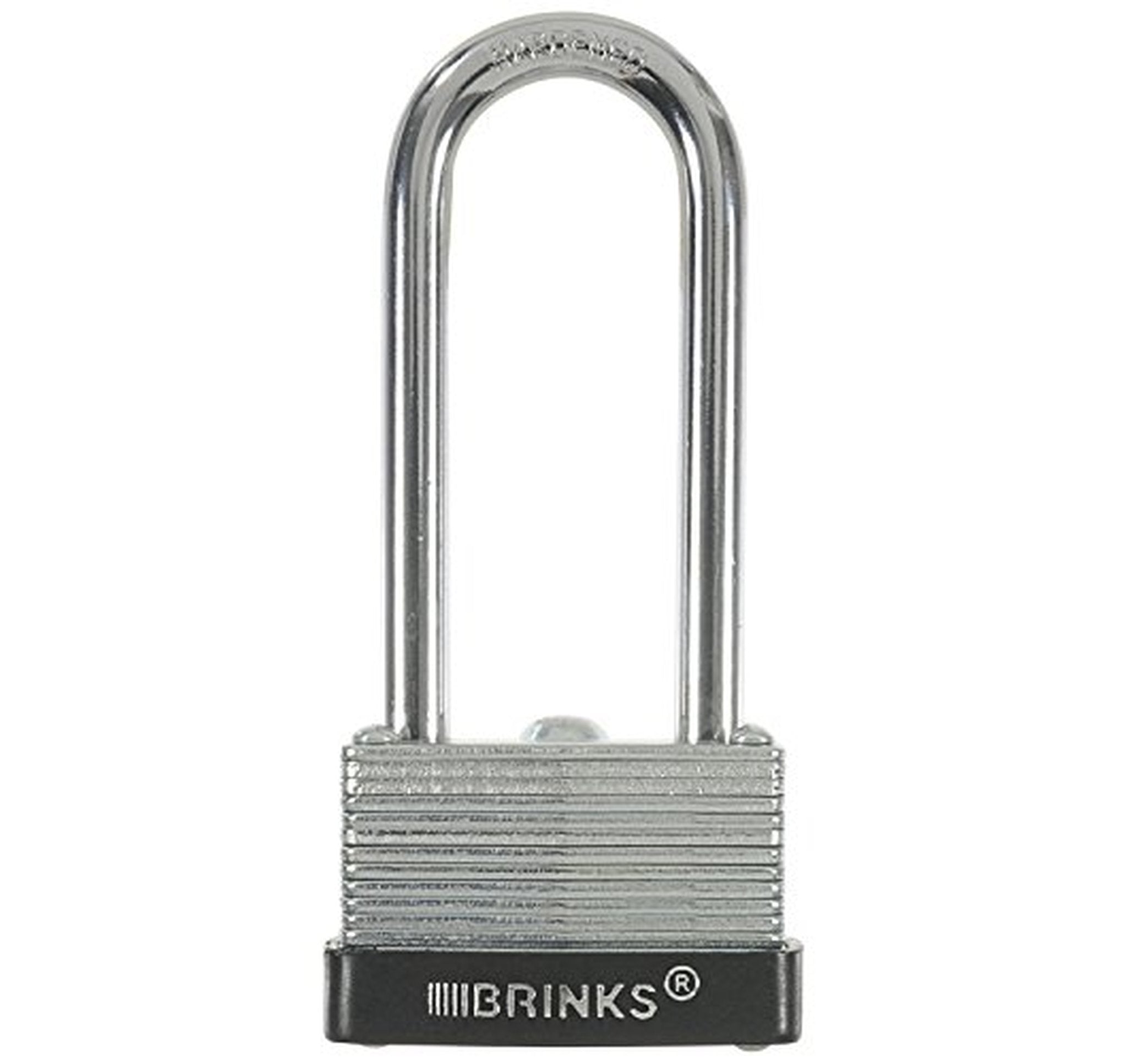 BRINKS Laminated Steel Padlock with Long Shackle