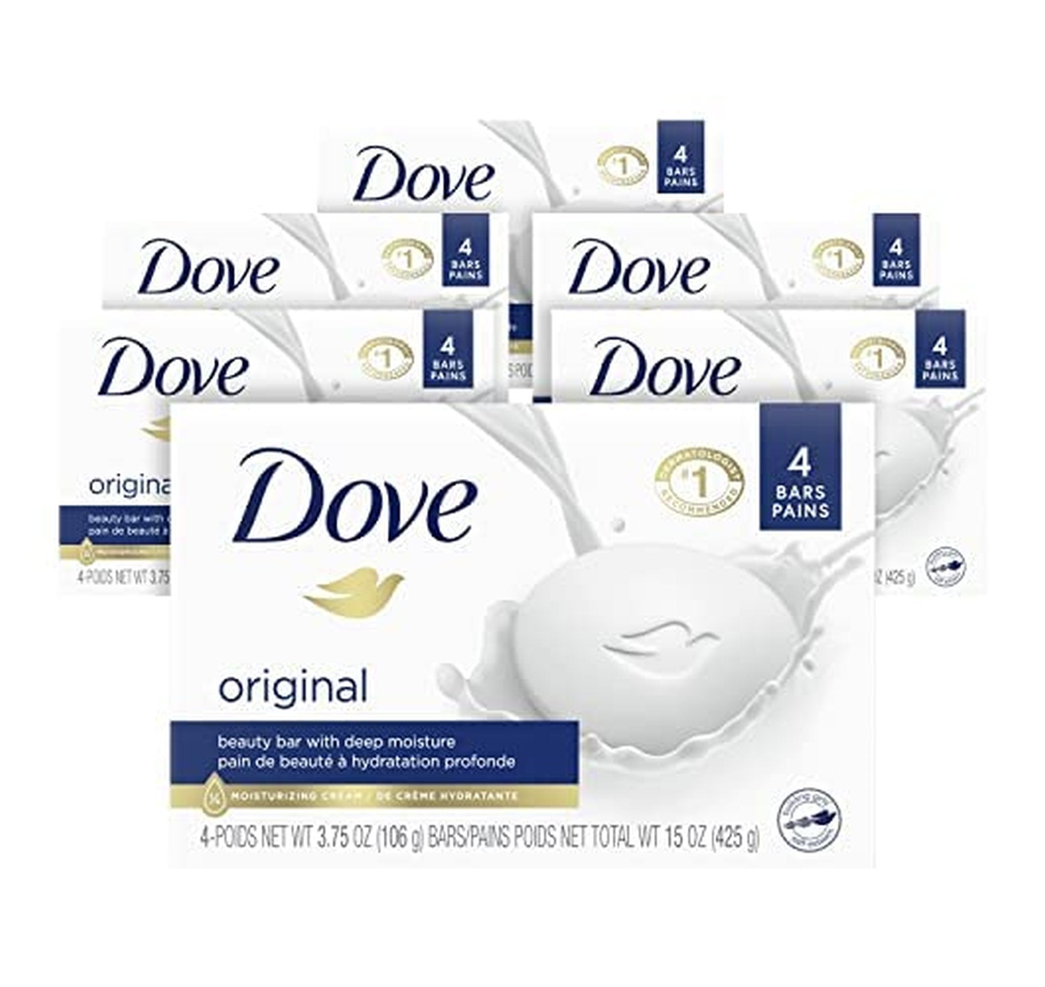 24 Pack Dove Moisturizing Beauty Bar Soap 3.75 oz