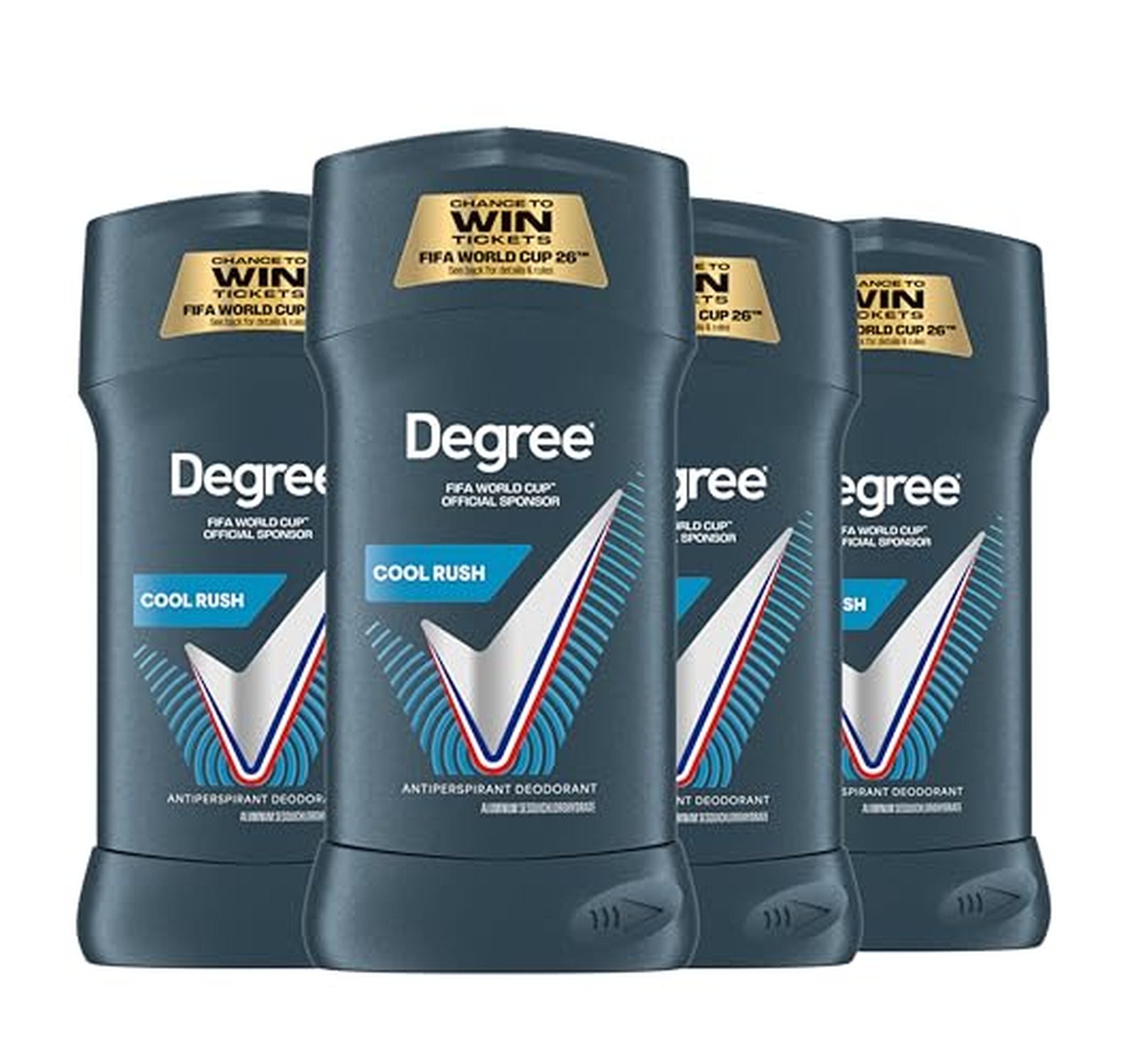 4 Pack Degree 72-Hour Antiperspirant Deodorant 2.7 oz