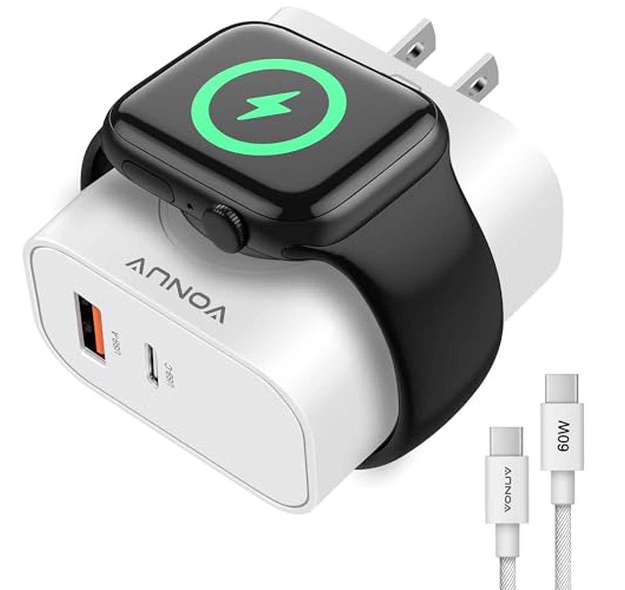 20W USB C Fast Charger Block with Watch Adapter