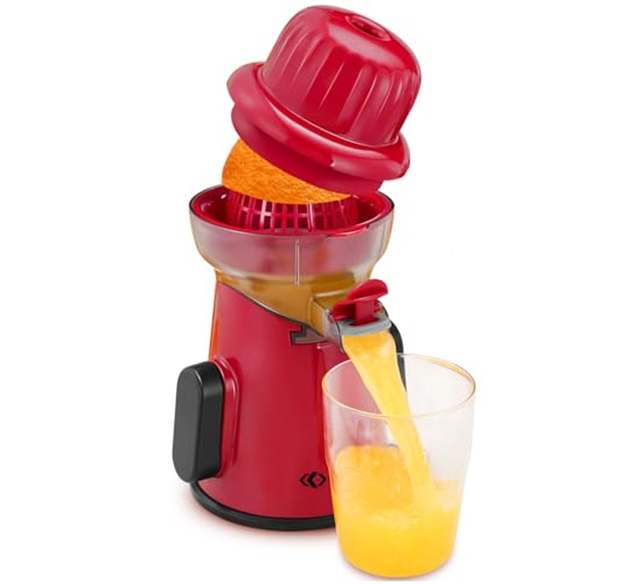 Manual Citrus Juicer with Suction Base and Container