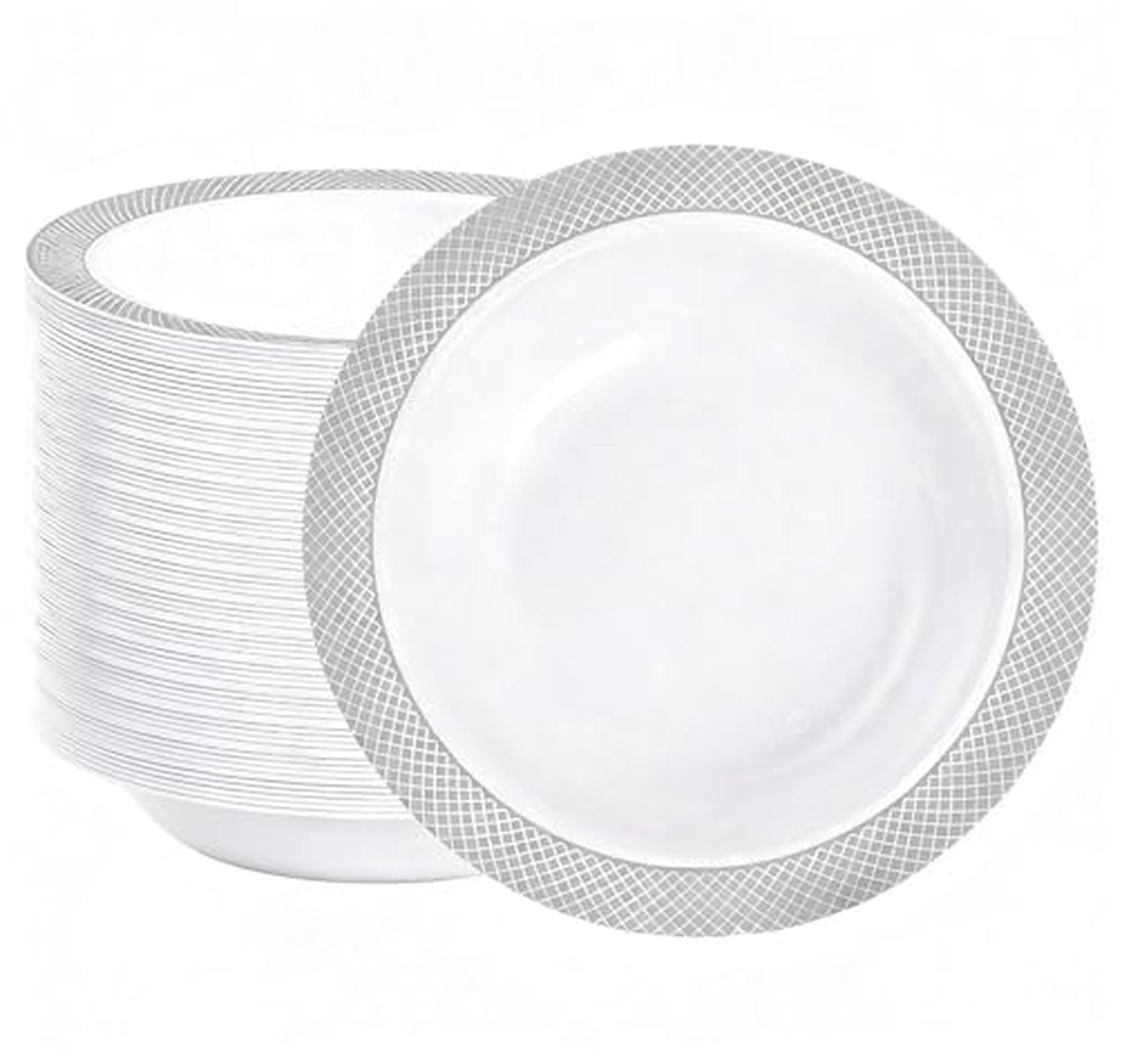100 Count 12 oz Disposable Plastic Bowls