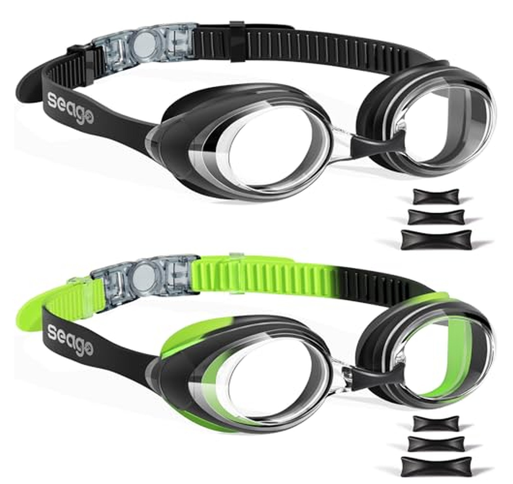 2 Pack Anti-Fog UV Protection Swimming Goggles