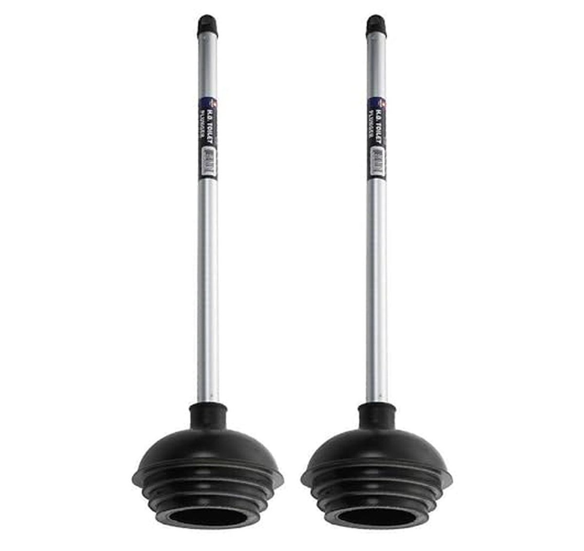 2 Pack Heavy Duty All-Angle Toilet Plungers