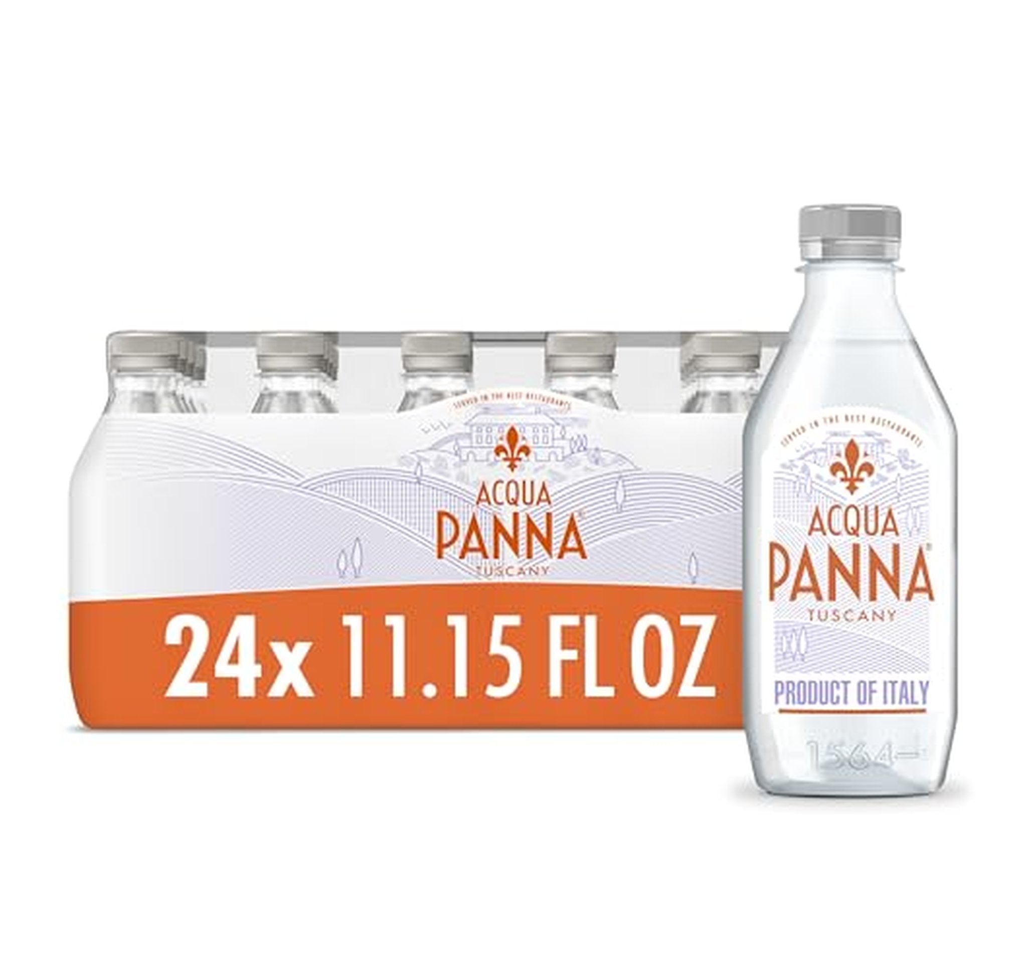 24 Pack Acqua Panna Natural Spring Water Bottles