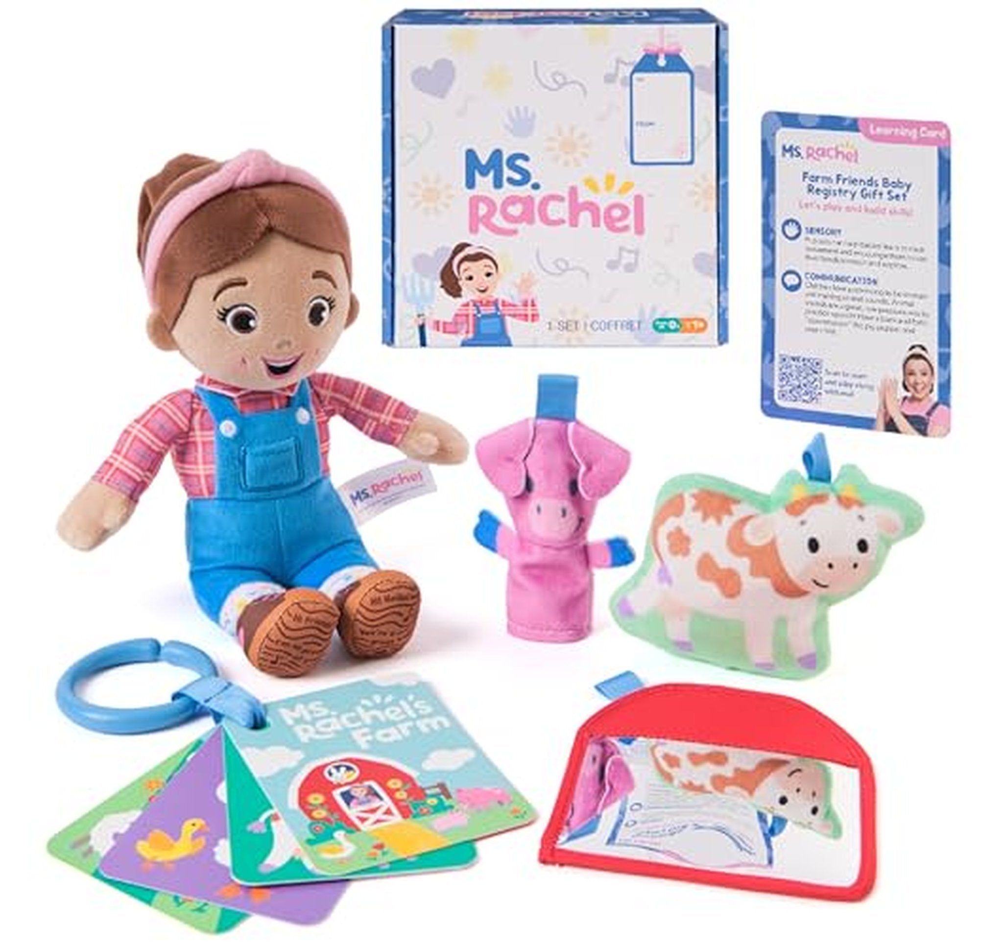 Ms. Rachel Farm Friends Baby Plush Toy Gift Set