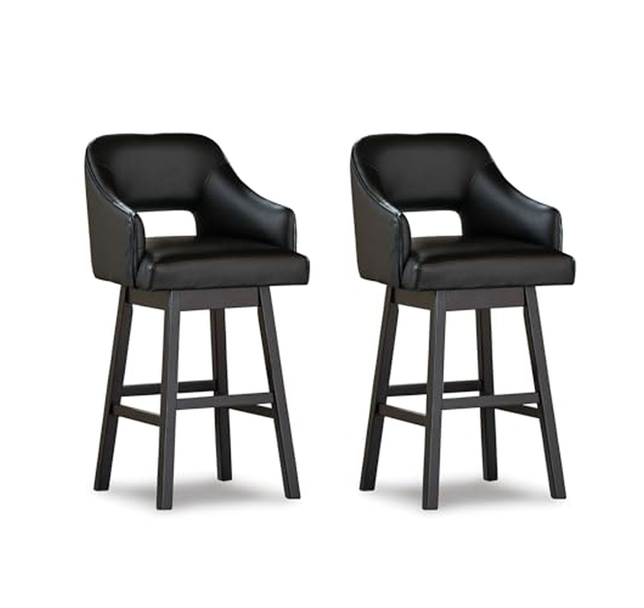 2 Pack Ashley Tall Upholstered Swivel Bar Stools