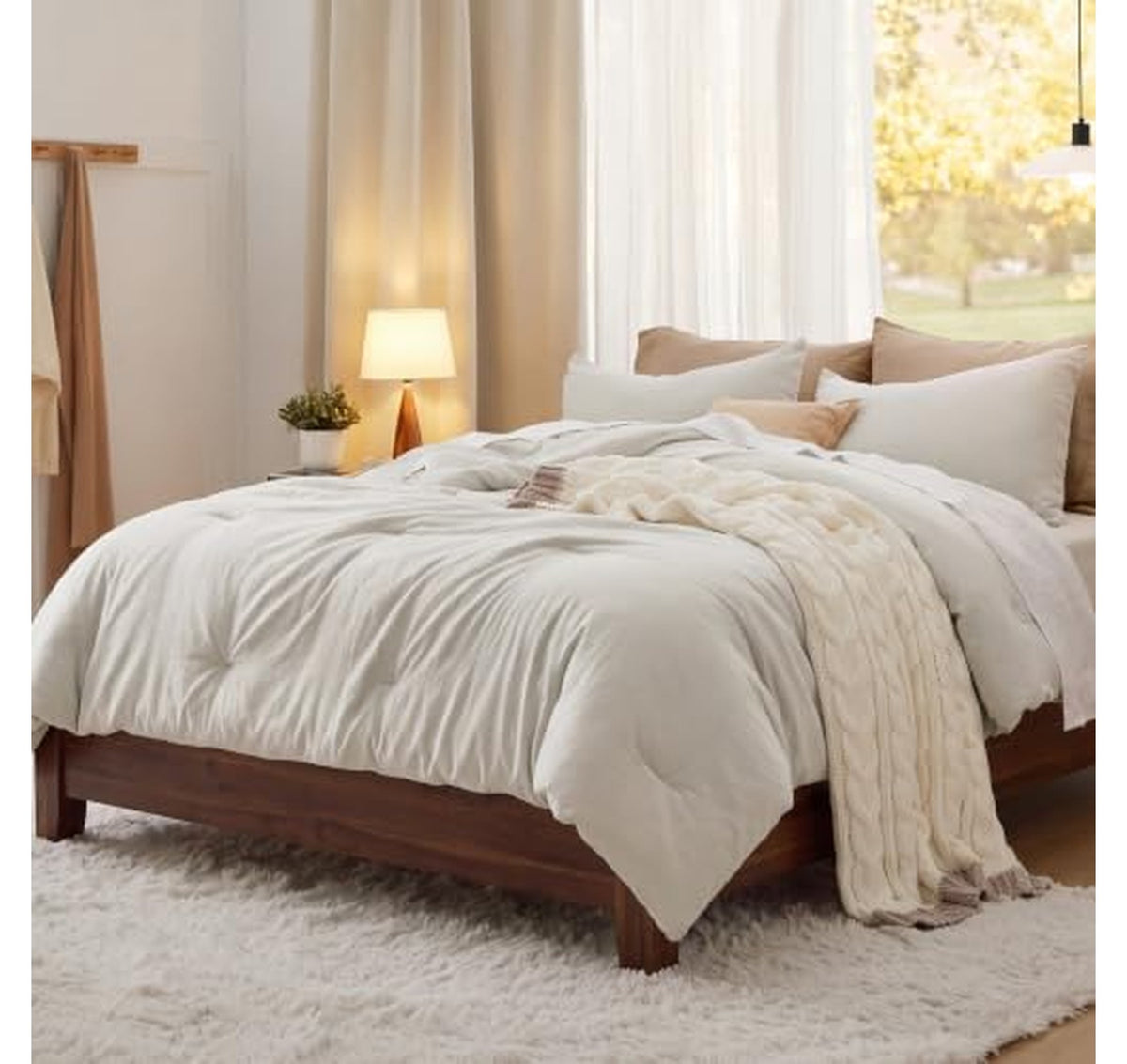 Bedsure King All Season Lightweight Comforter Set