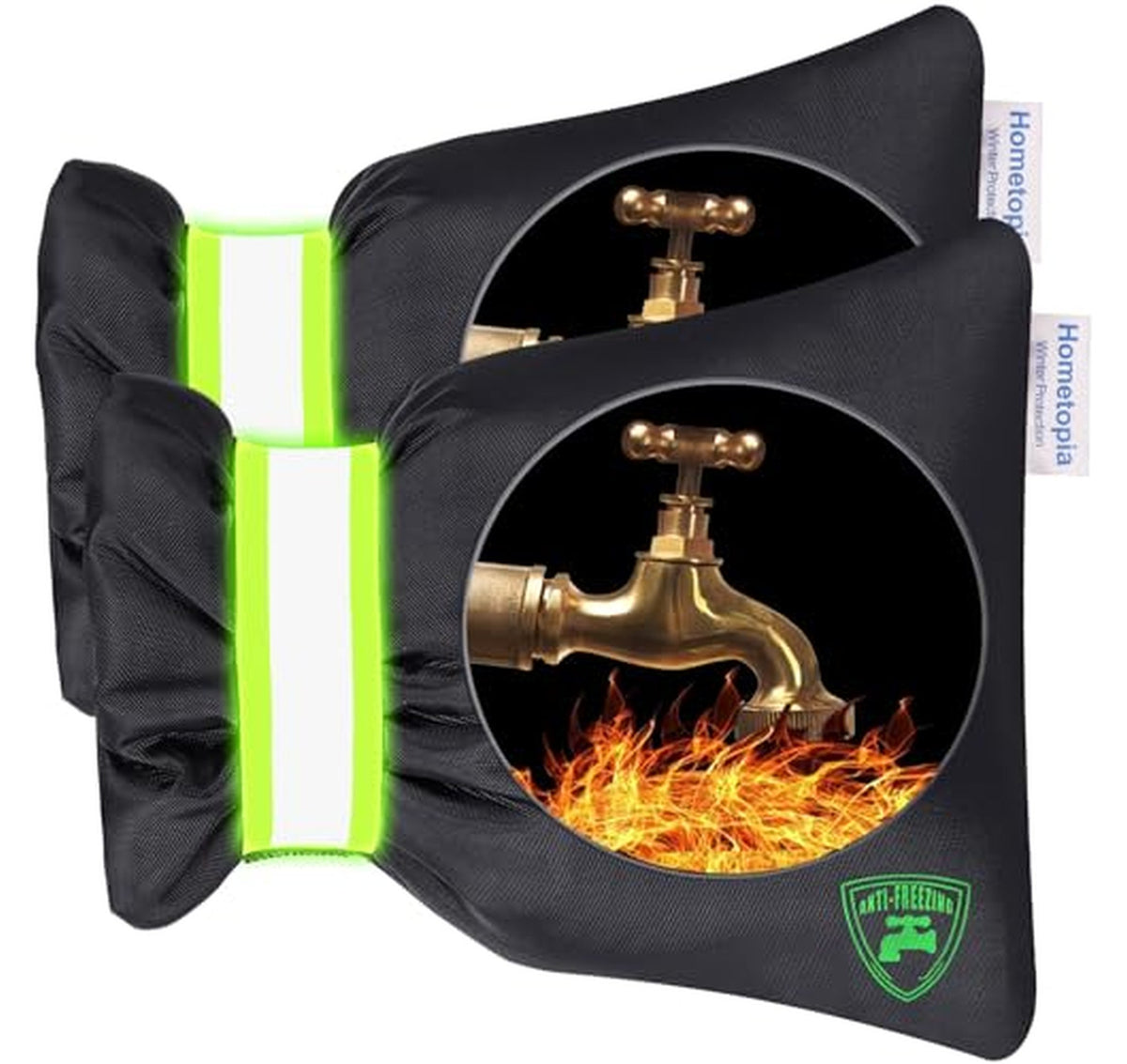 2 Pack Insulated Outdoor Faucet Covers for Winter