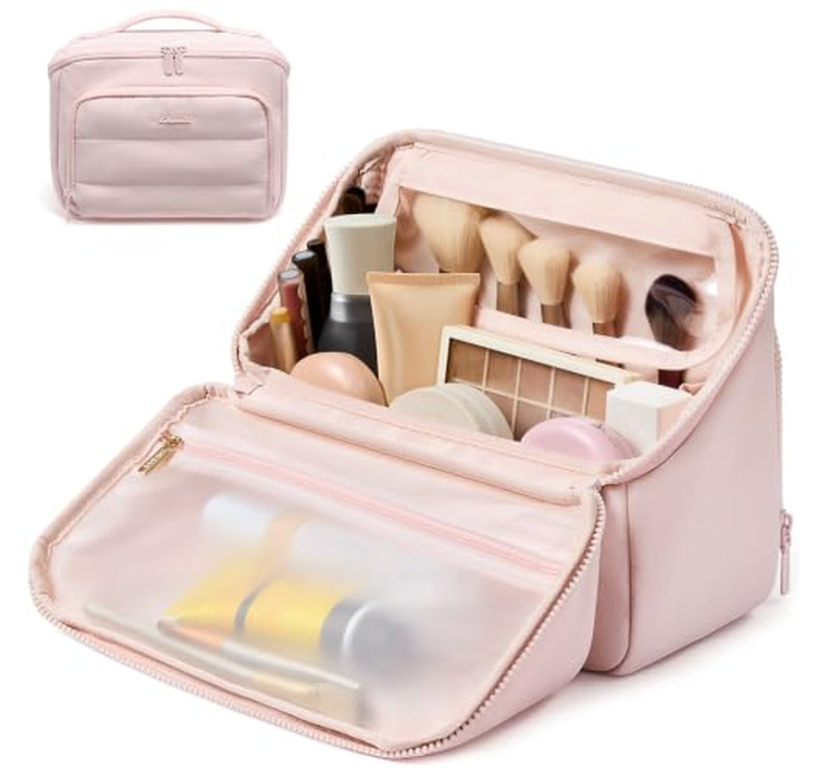 Puffy Travel Makeup Toiletry Bag