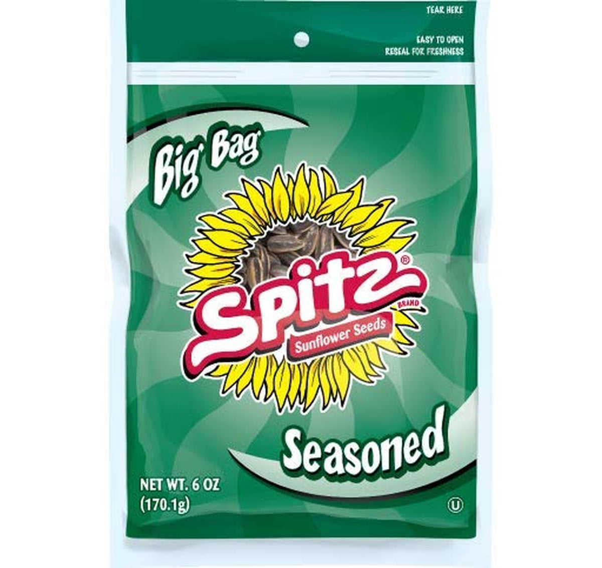9 Pack Spitz Seasoned Sunflower Seeds, 6 Ounce Bags