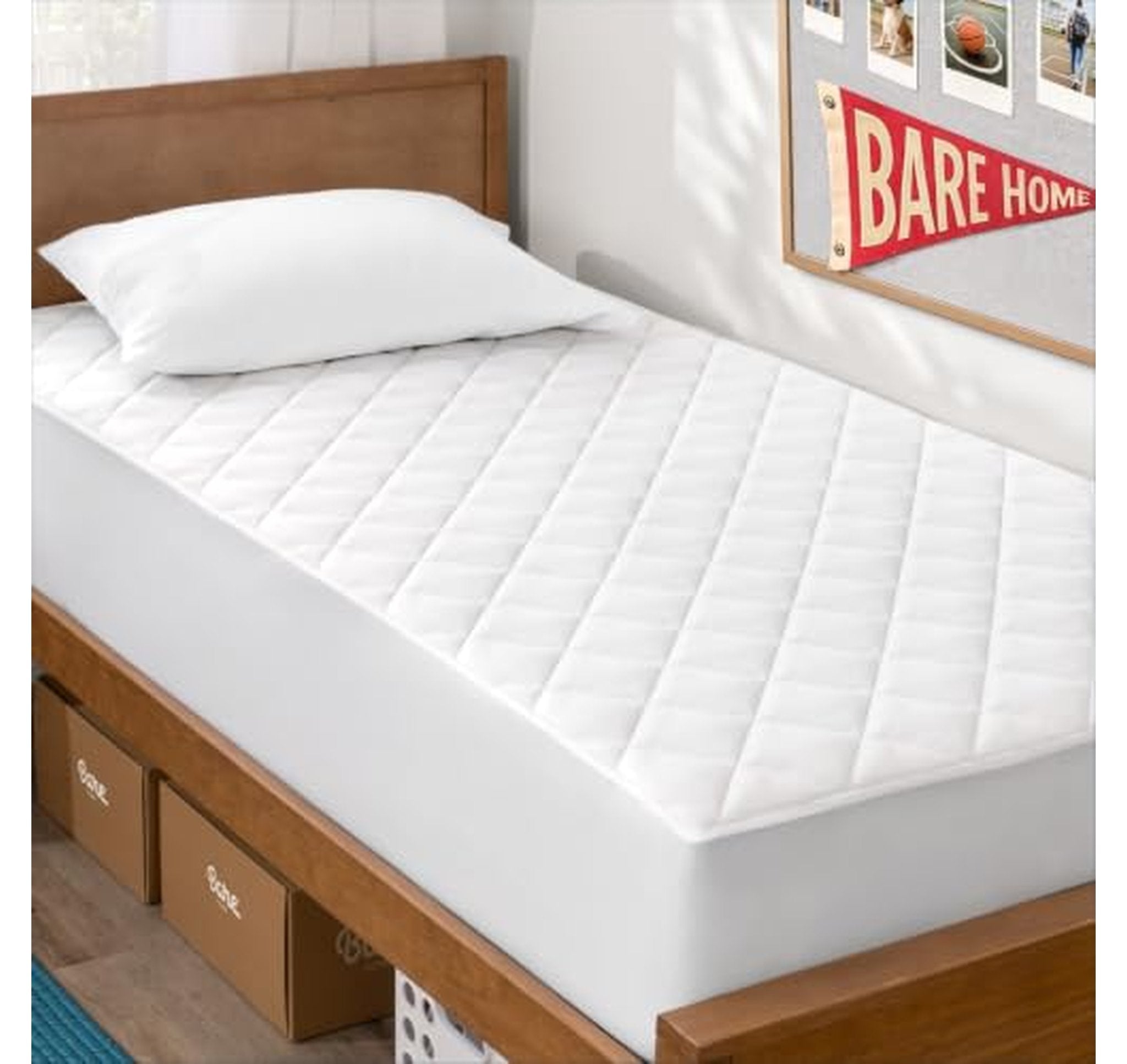 Quilted Twin XL Mattress Pad Topper