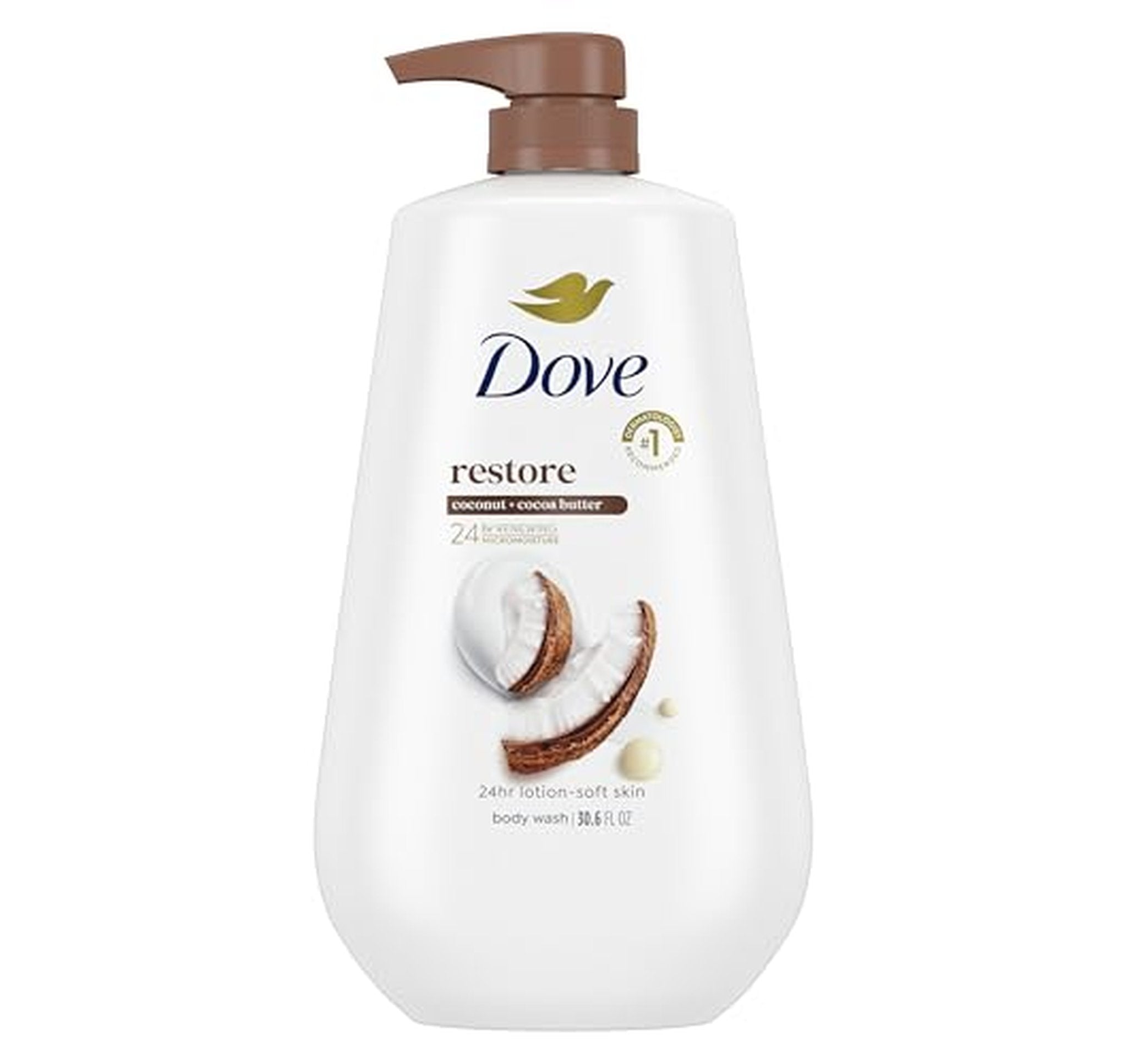 2 Dove Coconut & Cocoa Butter Body Wash 30.6 Oz