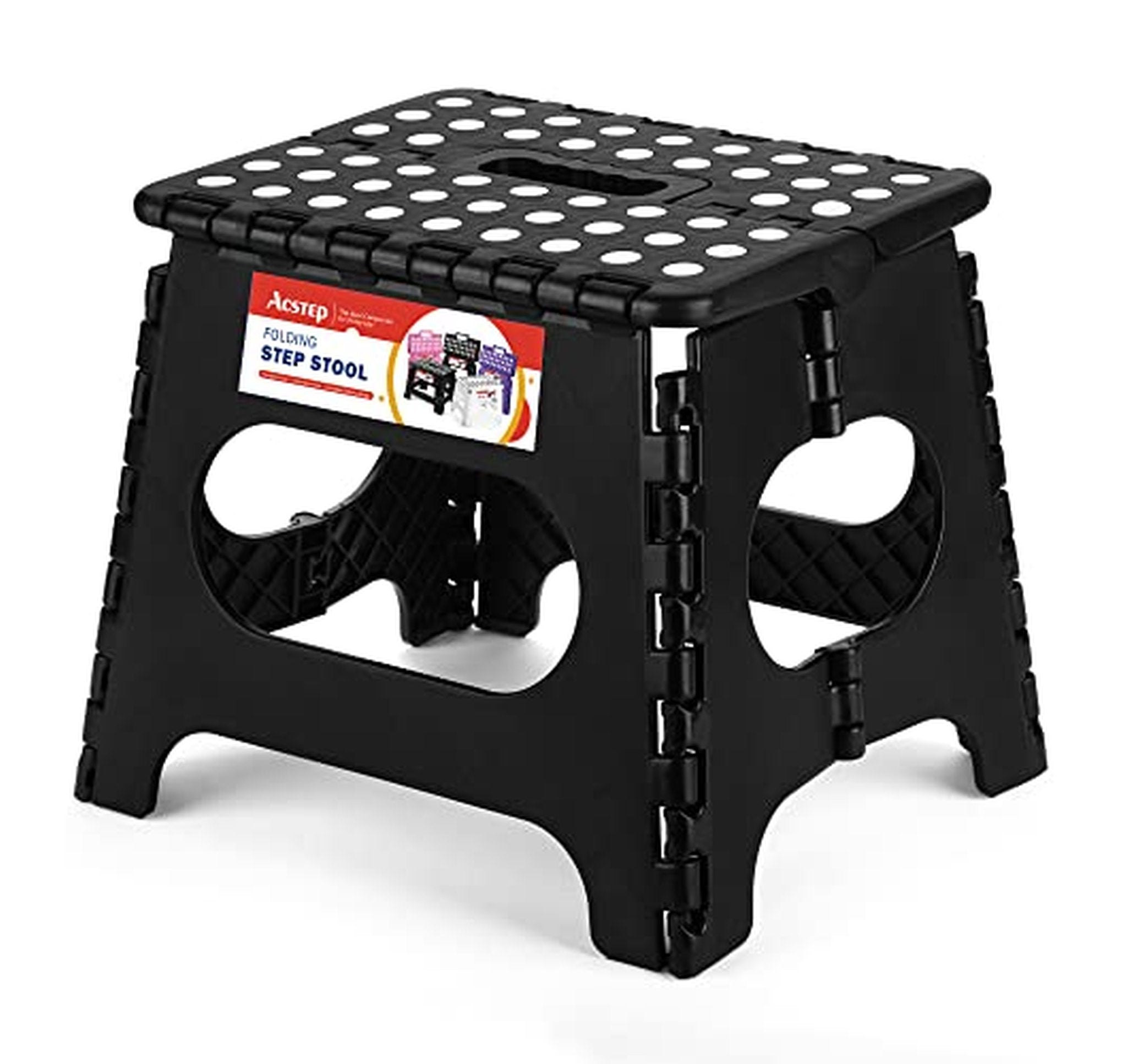Folding Non-Slip Plastic Step Stool 11-Inch