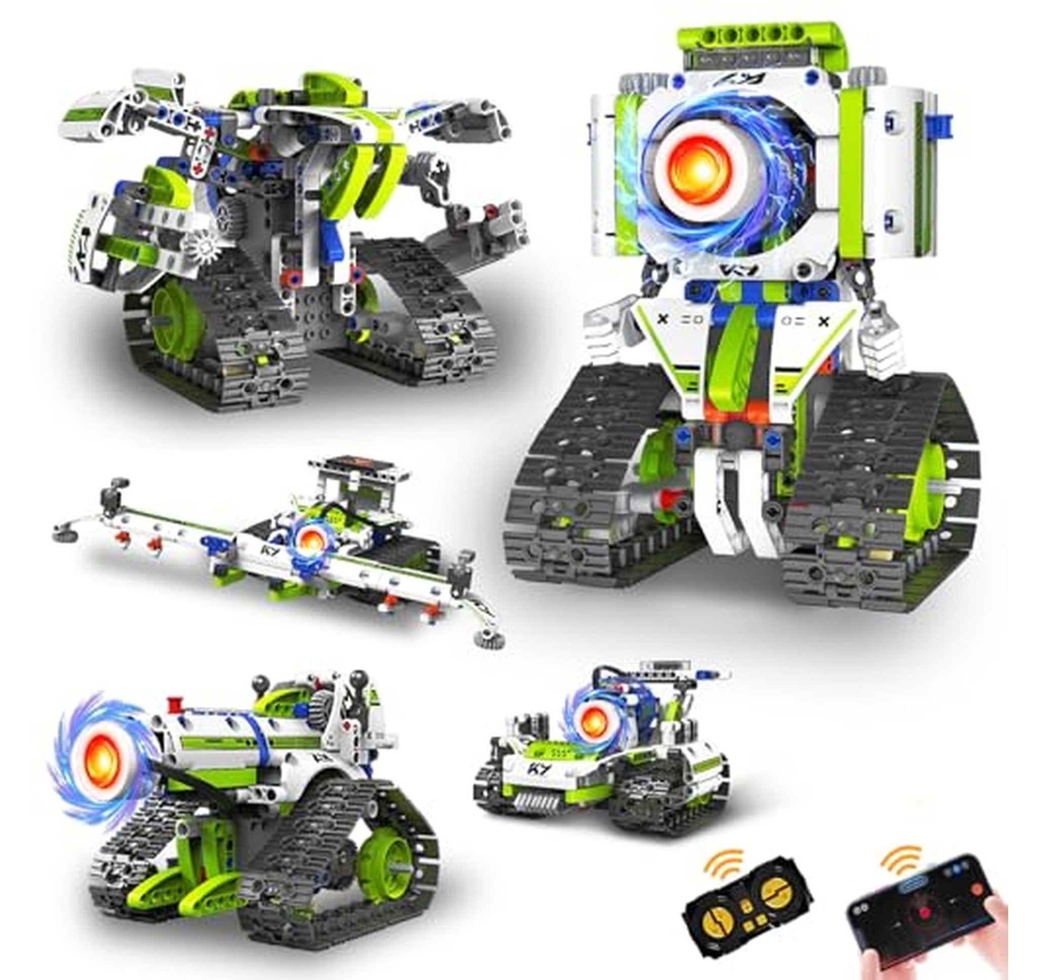 5-in-1 STEM Robot Building Kit with Remote Control