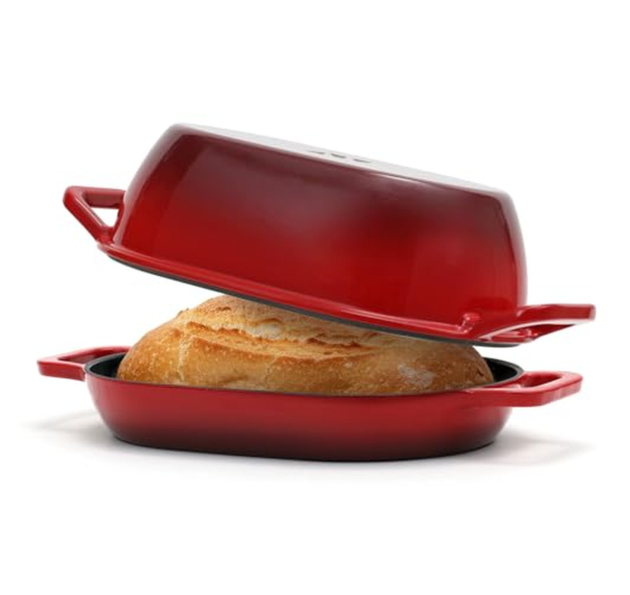 5 Quart Enameled Cast Iron Oval Dutch Oven