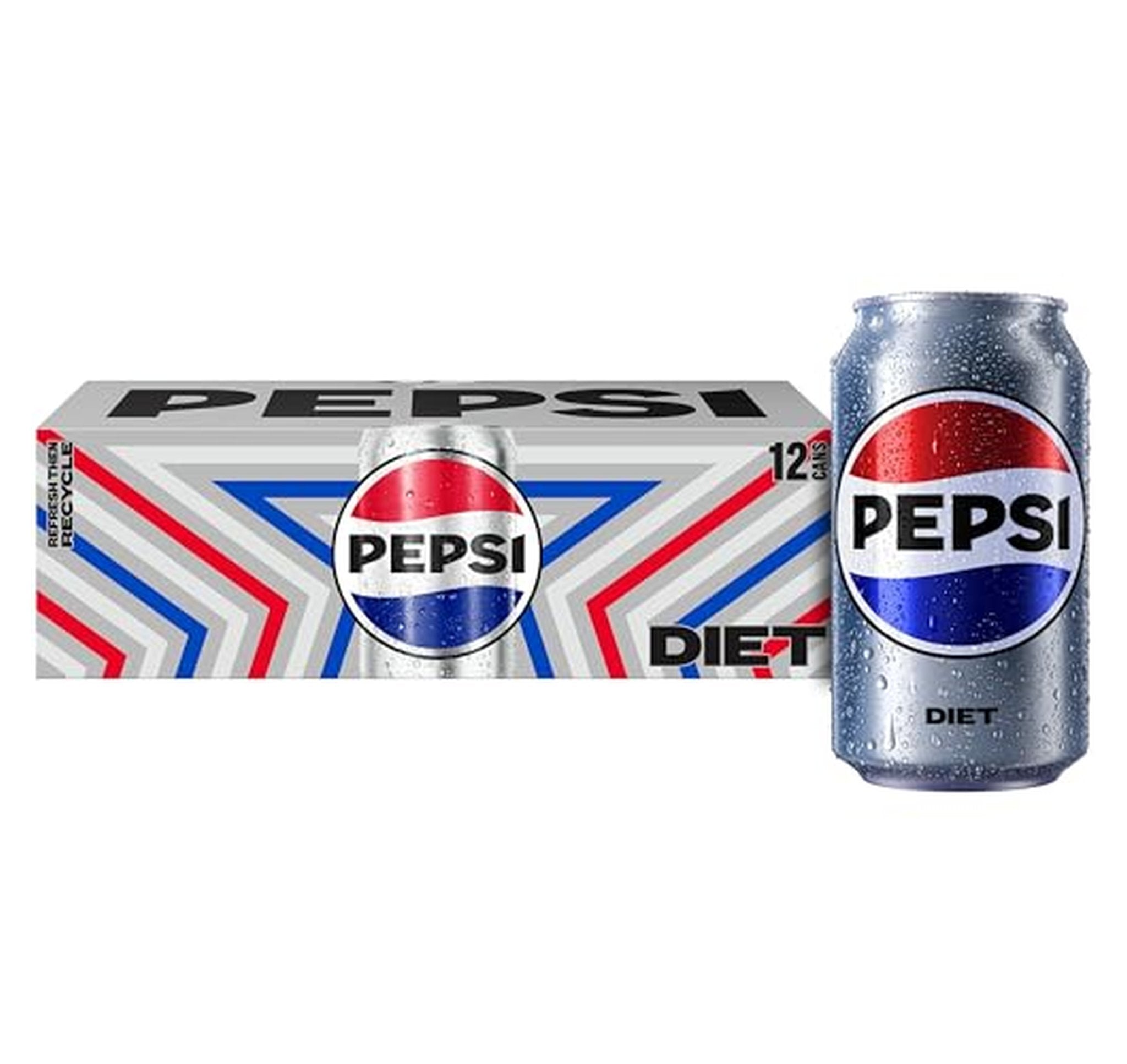 36 Pack Pepsi Diet Cola Soda 12 fl oz
