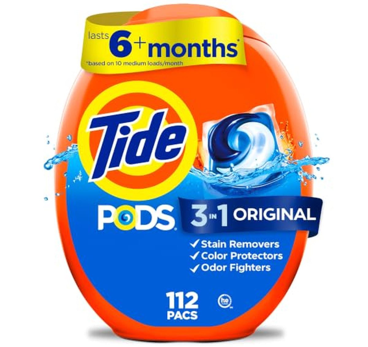 448 Count Tide PODS 3-in-1 Laundry Detergent