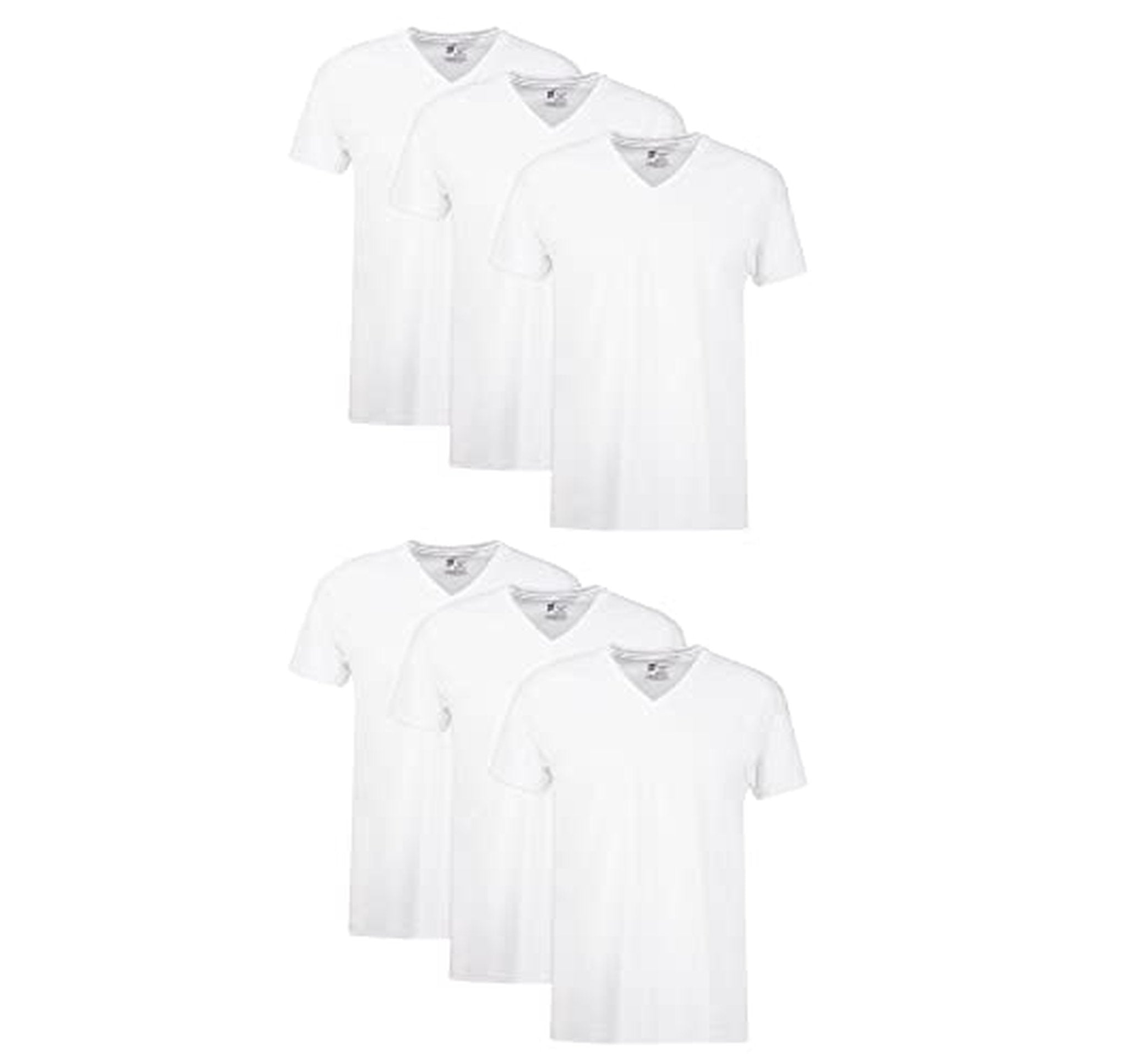 Hanes Moisture-Wicking Cotton V-Neck Undershirts