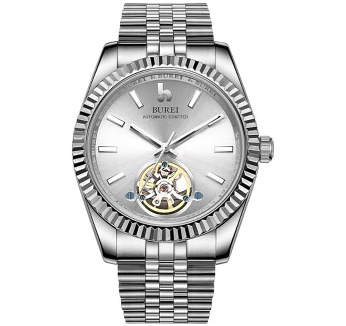Men's Stainless Steel Waterproof Dress Watch
