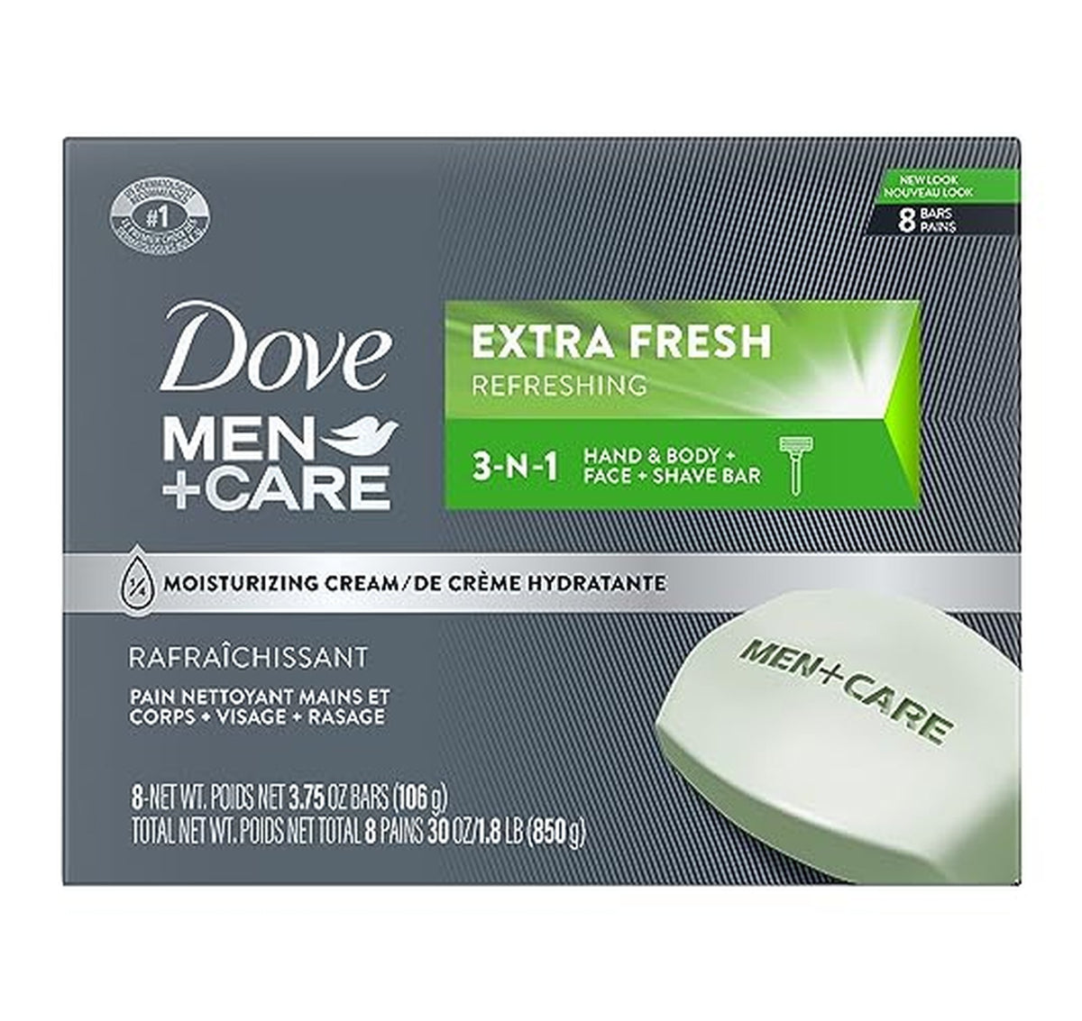 Dove Men+Care 3-in-1 Body Face Shave Bar (3.75oz)